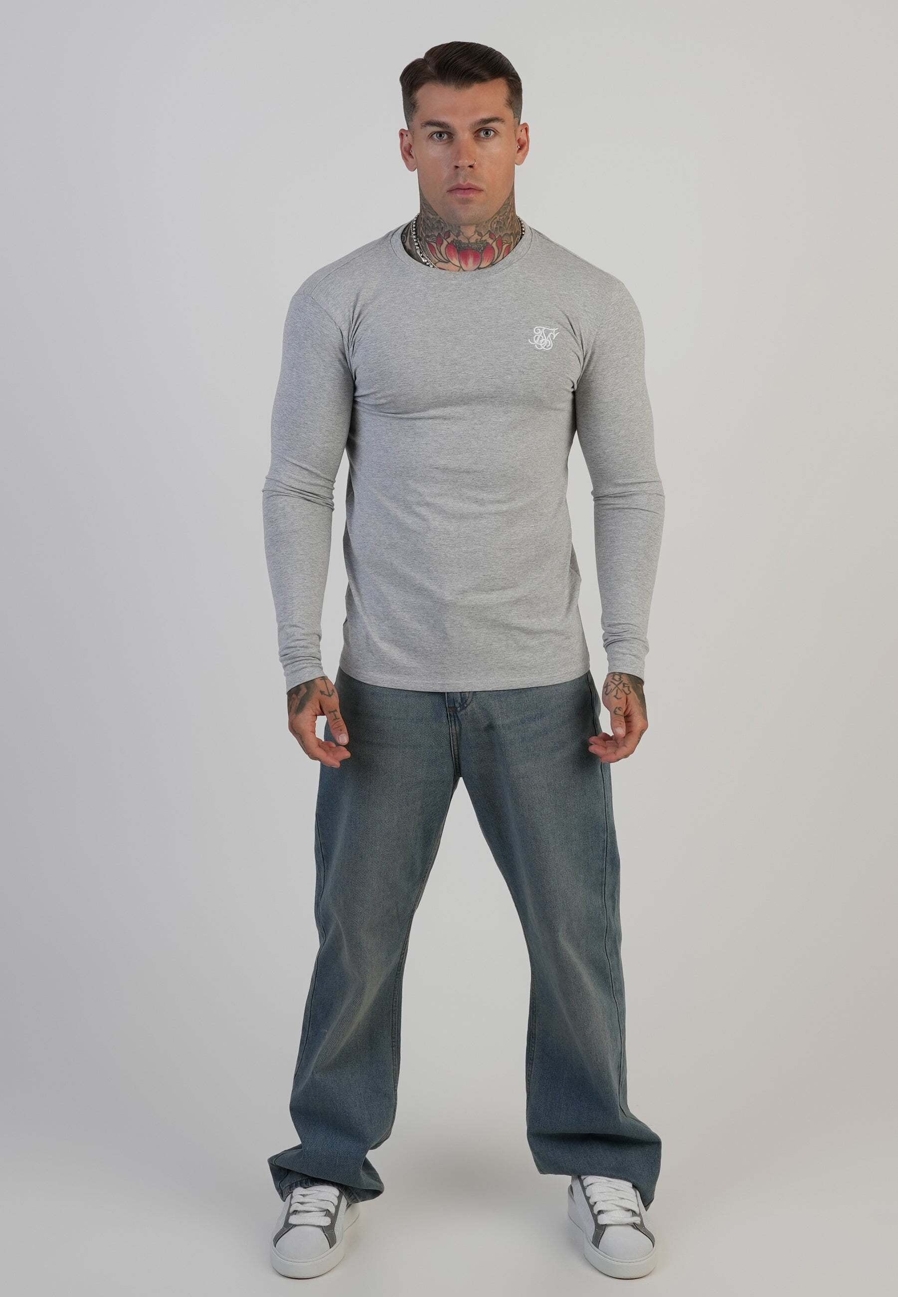 Siksilk Langarmshirt »Siksilk Langarmshirt Essentials Long Sleeve T-Shirt«
