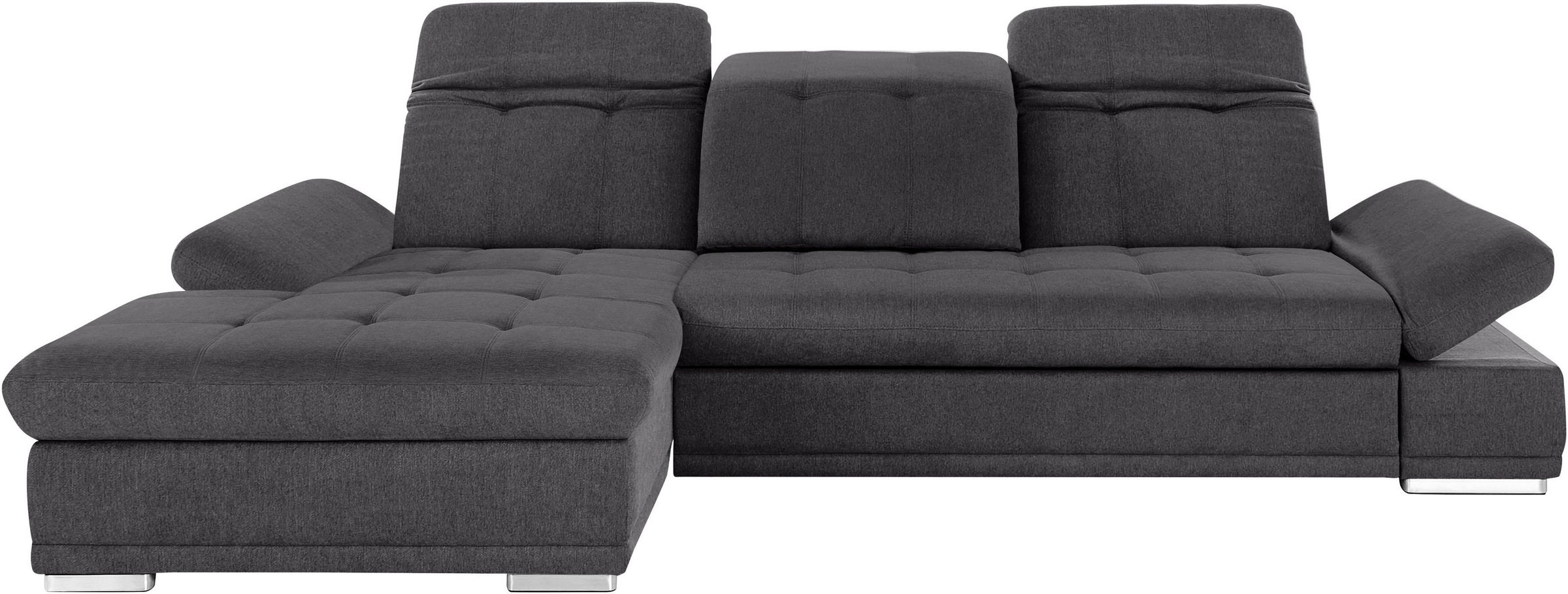 COTTA Ecksofa »Holiday L-Form mit Sitztiefen-, Armteil- und Kopfteilverstellung«, wahlweise mit Bettfunktion & Bettkasten