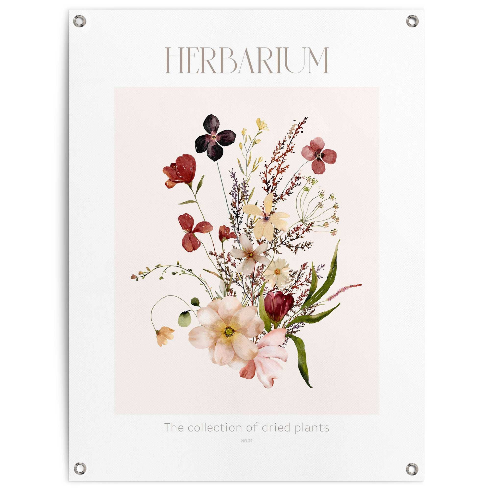 Image of Reinders Poster "Herbarium" Garten - Mehrfarbig - Leinwand - Blumen und Pflanzen - 60x80 cm