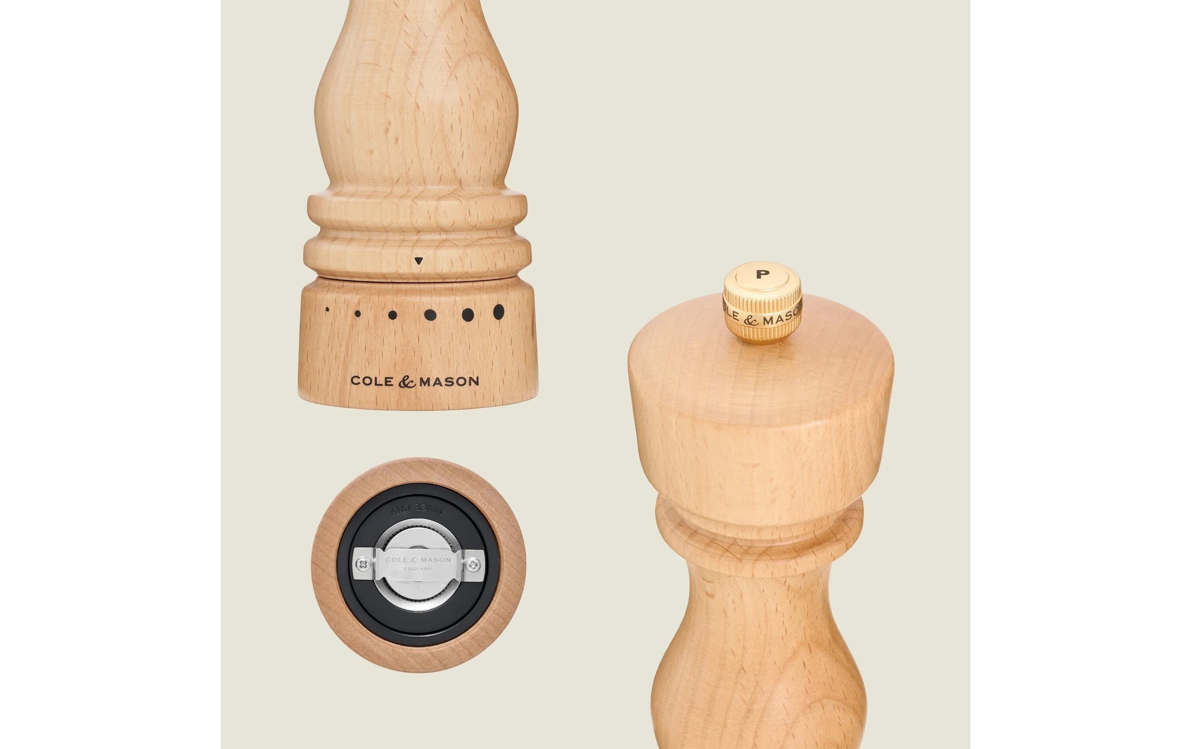 Cole & Mason Salz-/Pfeffermühle »London 2 x 18 cm«