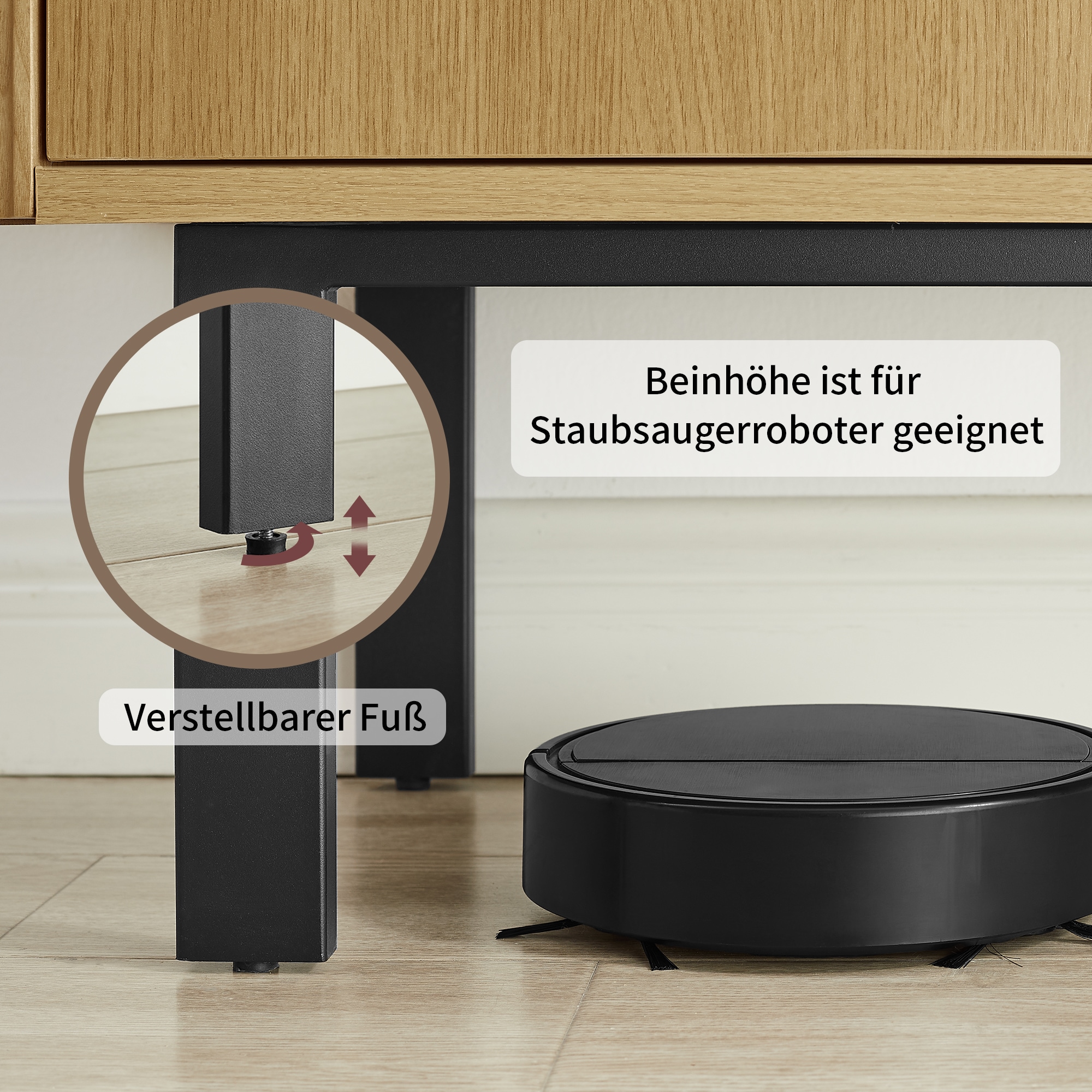 GOODproduct Sideboard »Stiven« Eukalyptus und Esche, kombiniert mit Melamin, MDF und ABS-Kunststoff
