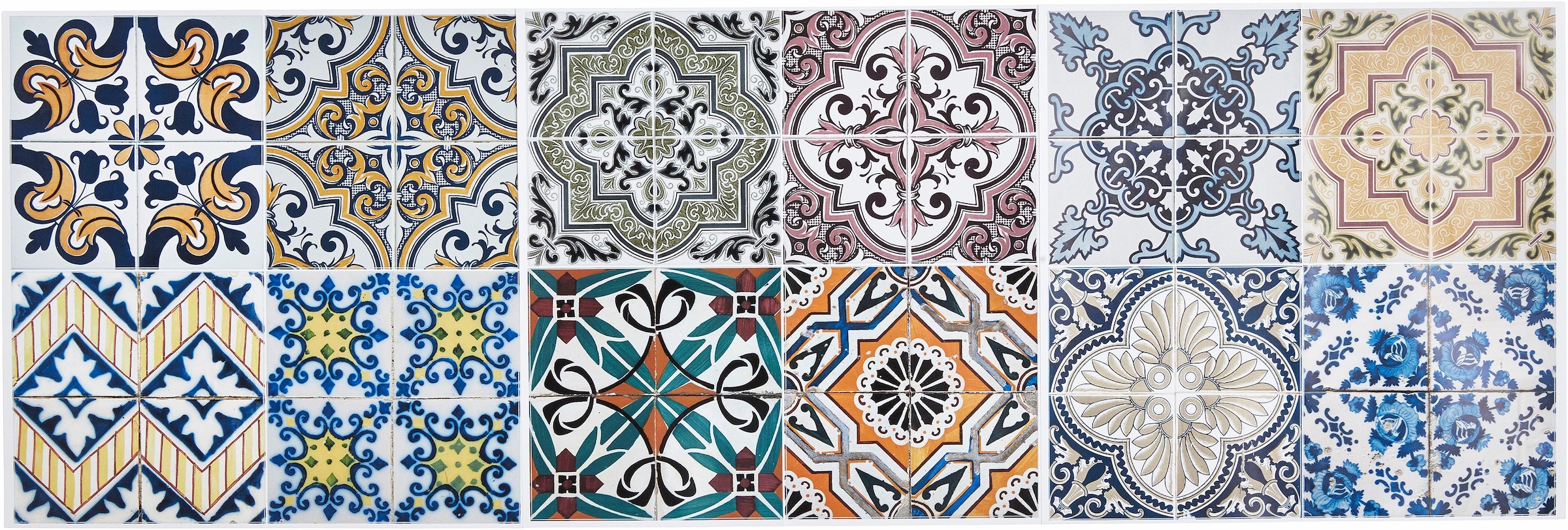 Home affaire Fliesenaufkleber »Ornamente« Stickerfliesen, selbstklebend, Sticker, 12er Set