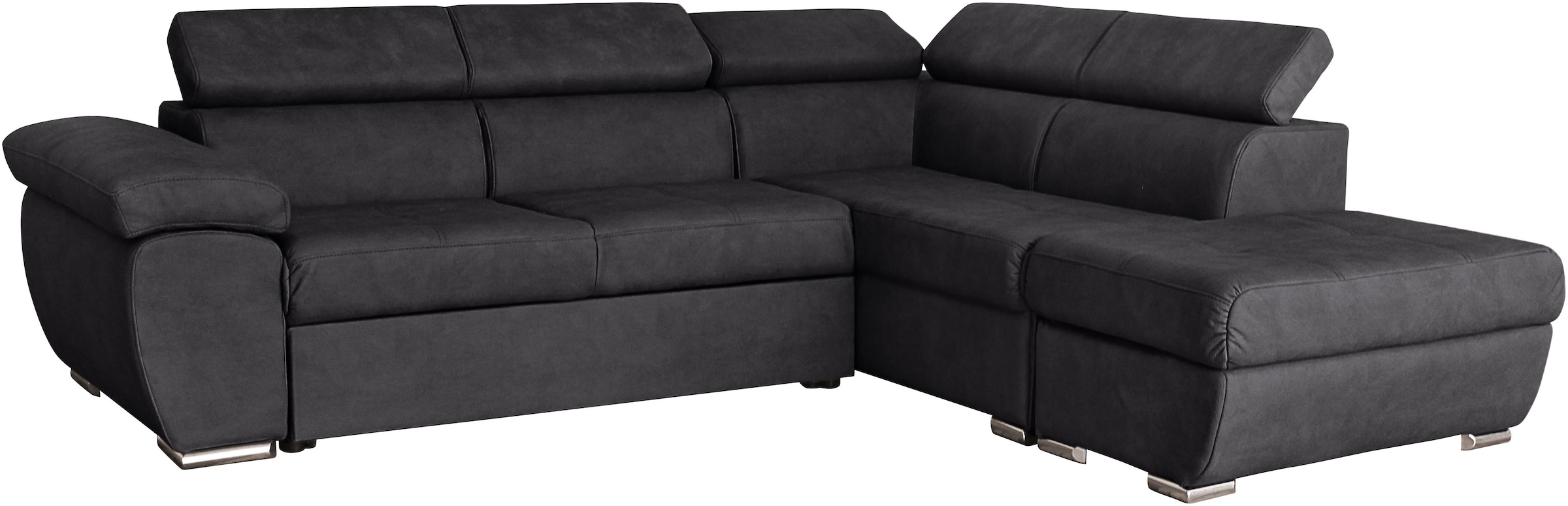GEPADE Ecksofa »Fina, L-Form«, mit Schlaffunktion, verstellbaren Kopfstützen und Stauraum