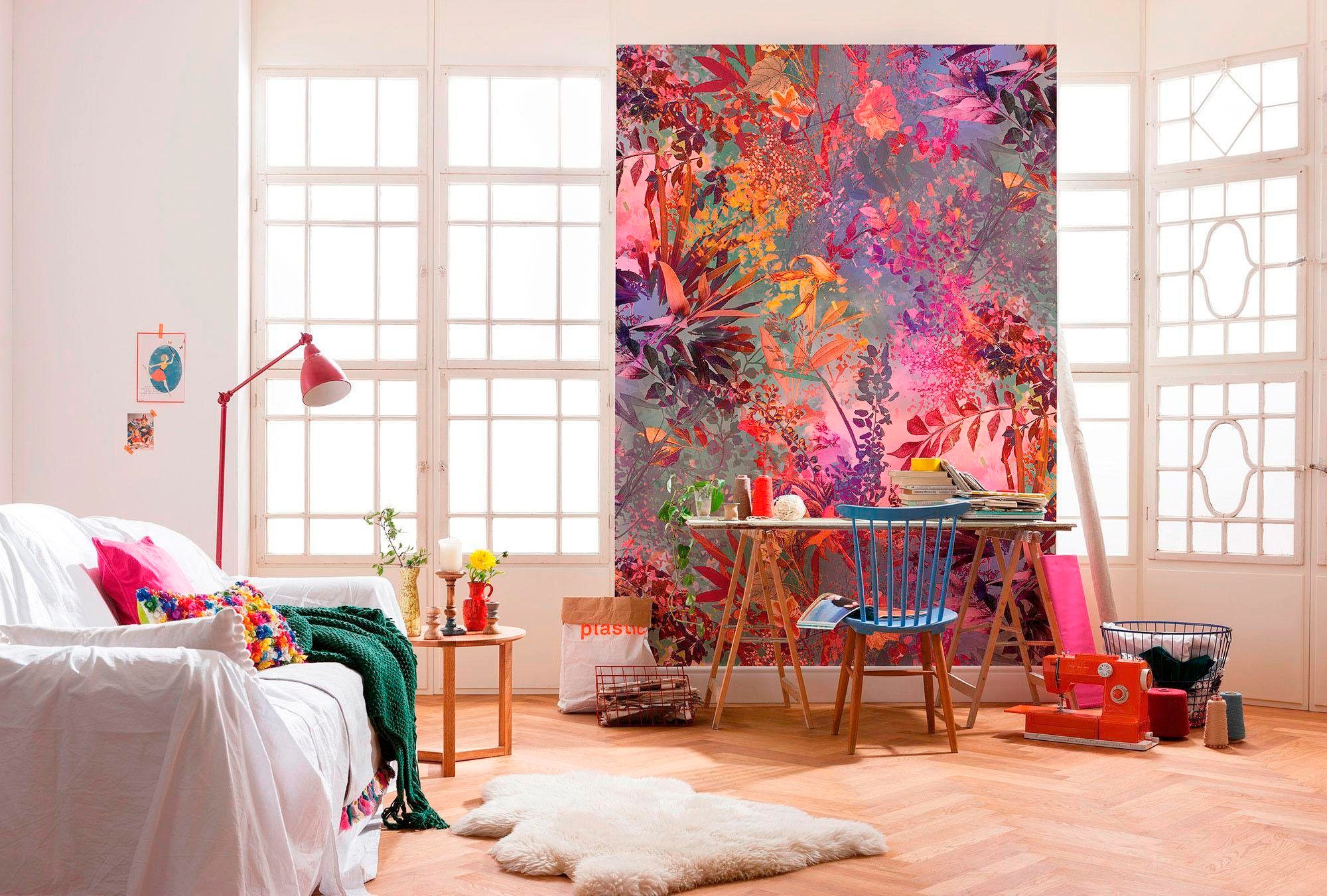 Image of Komar Fototapete "Wild Garden - Grösse 184 x 254 cm" bedruckt glatt Wohnzimmer, Schlafzimmer
