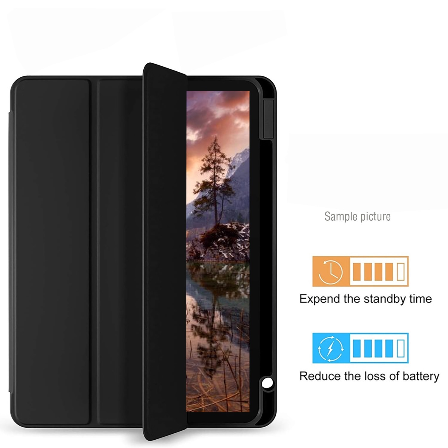 4smarts Tablet-Hülle »Folio Case Basic für Samsung Galaxy Tab S9«, Samsung Galaxy S9, Backcover, Schutzhülle, Tabletschutzhülle, Case, Schutzcase, stossfest