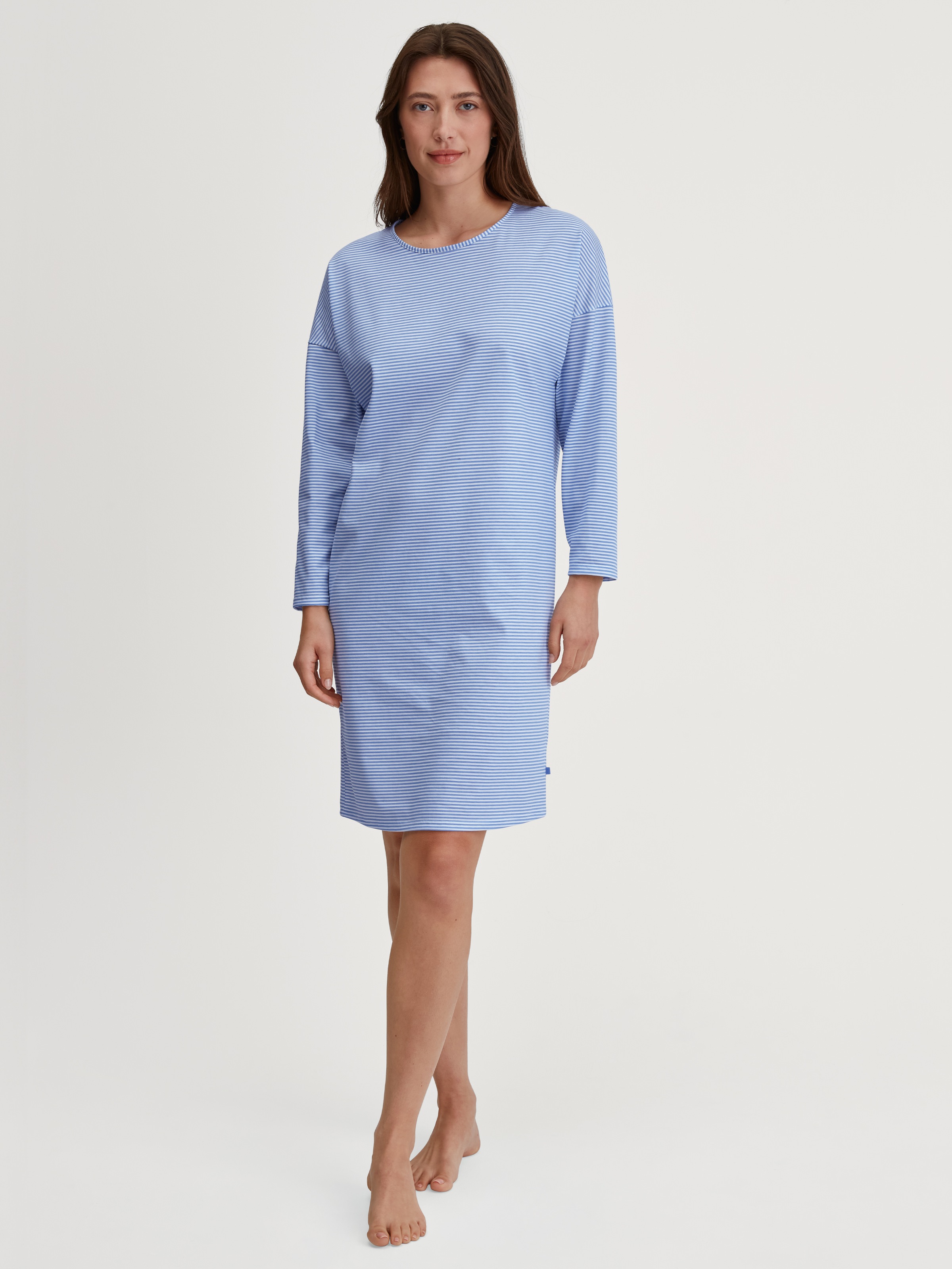 Image of CALIDA Nachthemd "Lovely Nights" Langarm, Rundhals, Pure Cotton, Single Jersey, weich, atmungsaktiv