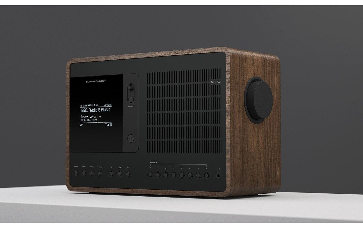Revo Radio »SuperConnect Walnuss/Schwarz«