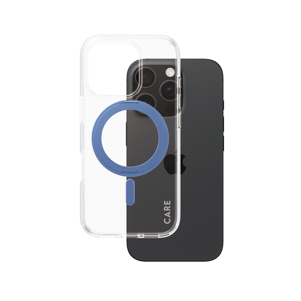 CARE by PanzerGlass Handyhülle »MagSafe Compatible Kickstand Case für iPhone 16 Pro«, iPhone 16 Pro, Backcover, Schutzhülle, Handyschutzhülle, Case, Schutzcase, stossfest