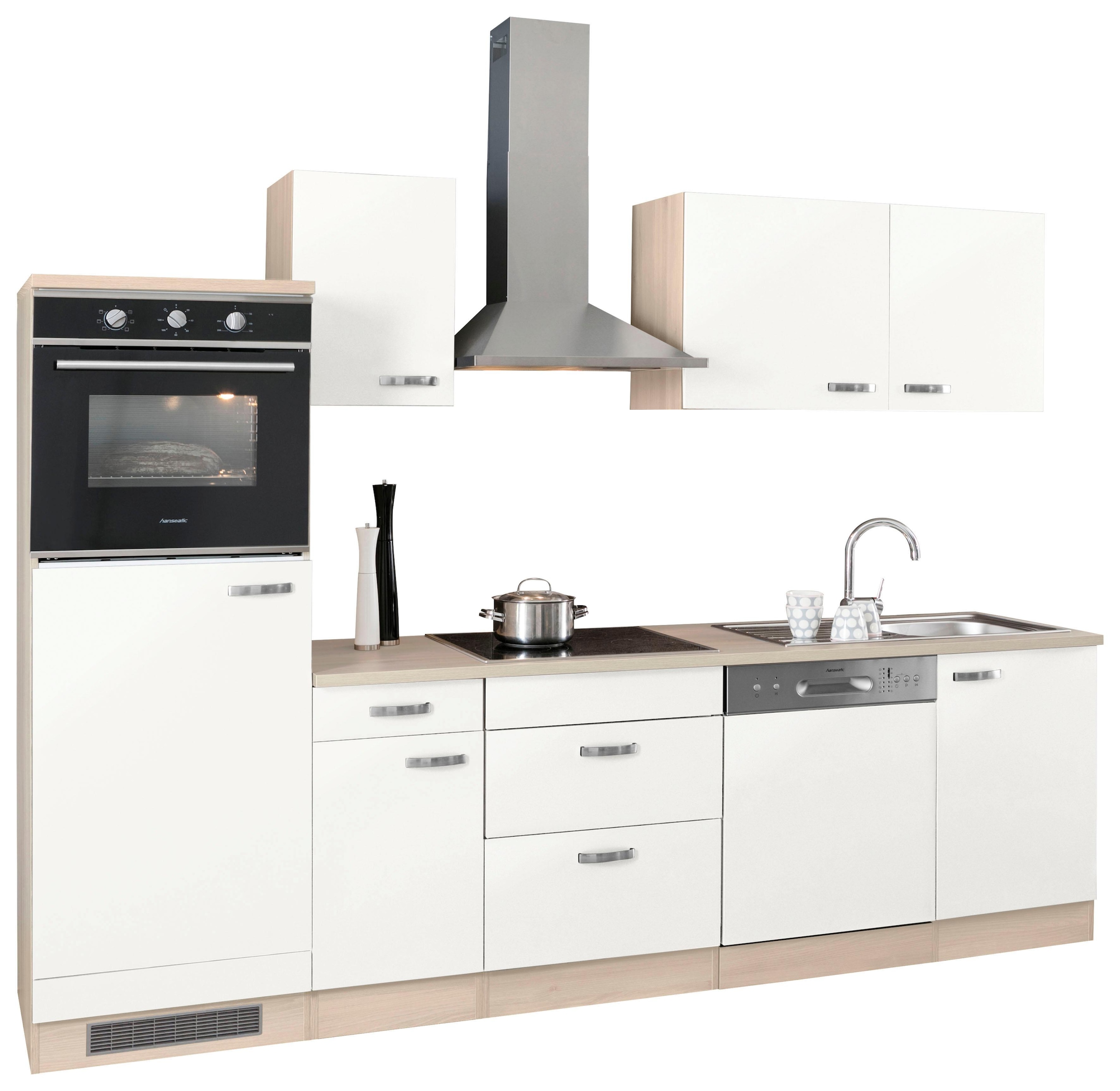 ♕ OPTIFIT Küchenzeile Breite auf 270 E-Geräte, »Faro«, ohne cm versandkostenfrei