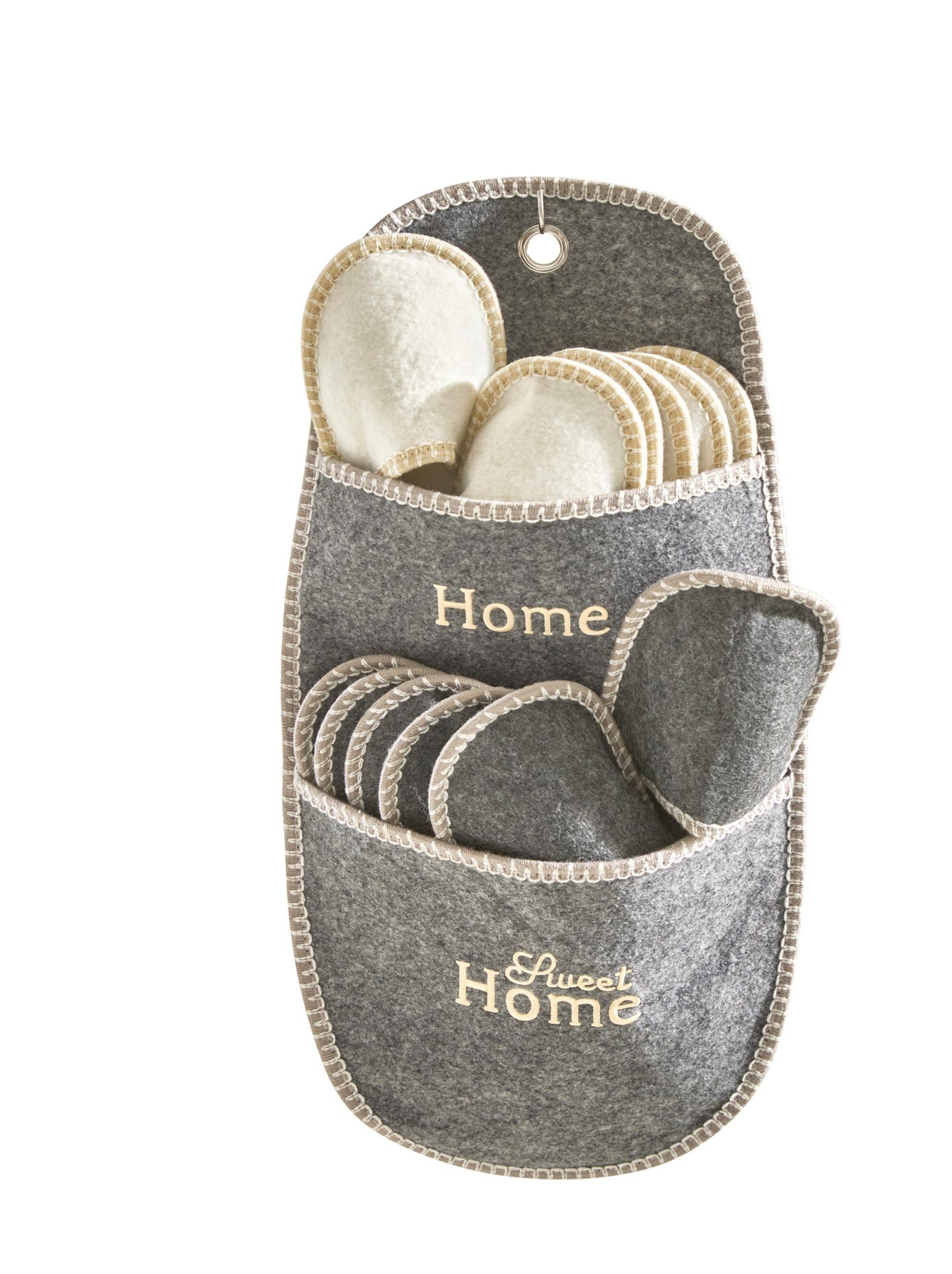 Image of heine home Gäste-Pantoffel-Set, 7-teilig bei Ackermann Versand Schweiz