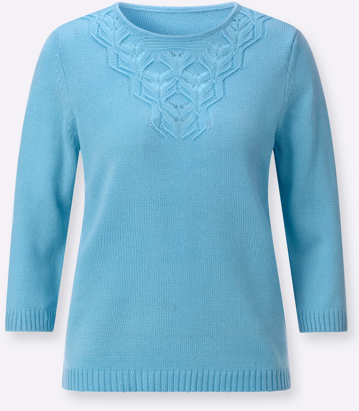 Classic Basics Pull à manches 3/4 »Ajour-Pullover«