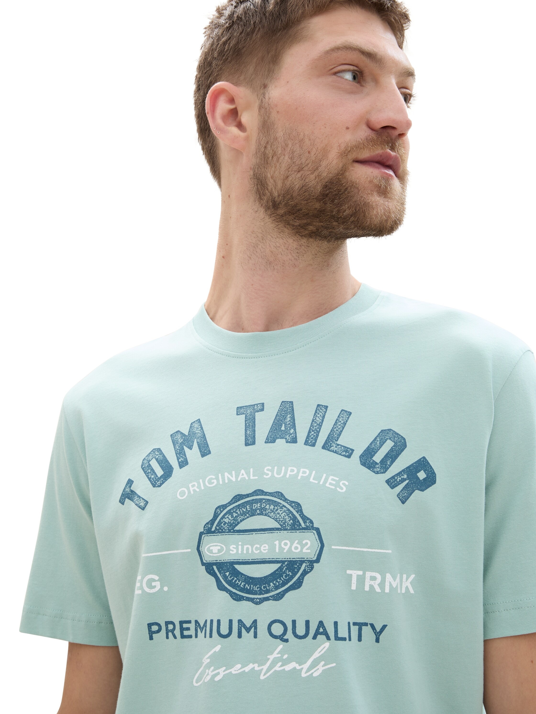 TOM TAILOR T-Shirt mit grossem Logofrontprint