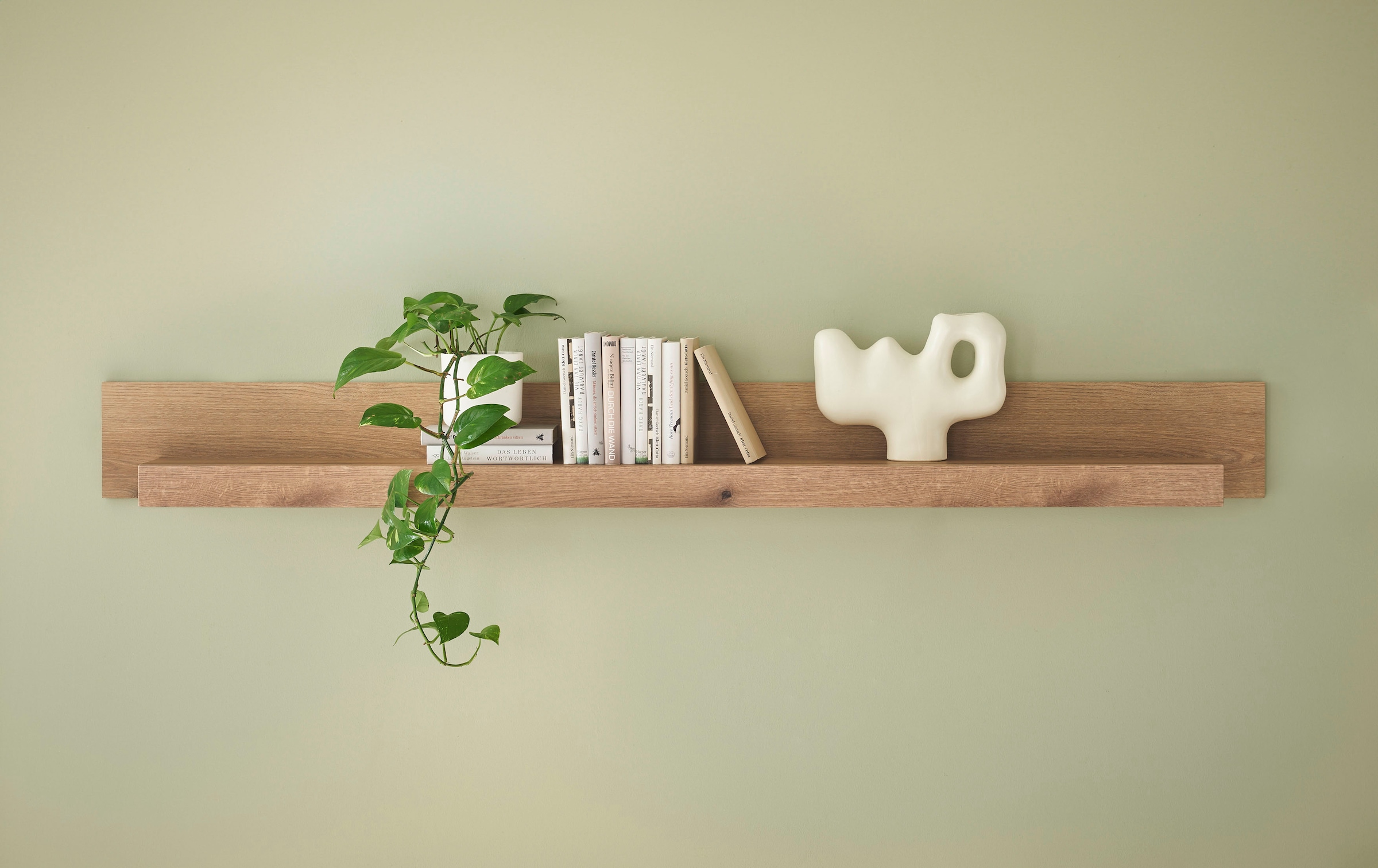 INOSIGN Wandboard »Cantara, modernes Wandregal, Hängeregal mit Ablagefach«, vielseitig einsetzbar, in Eiche Evoke oder weiss erhältlich