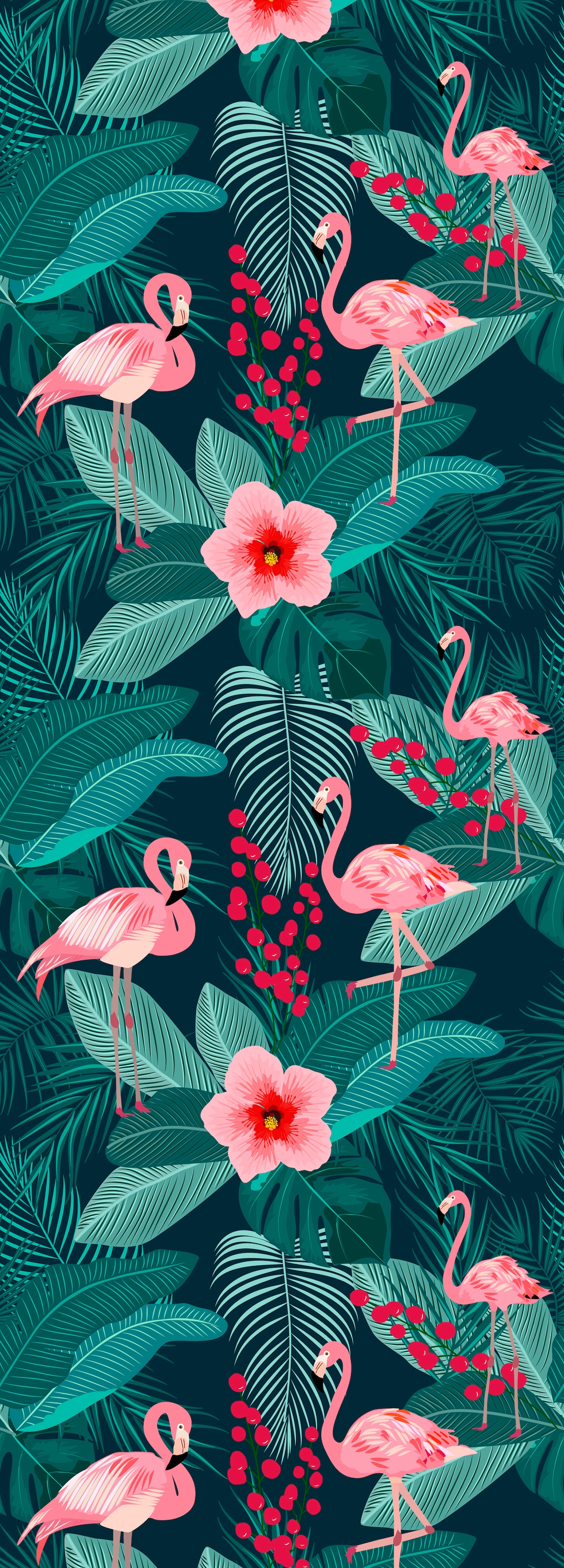 Image of queence Vinyltapete "Luca" Motiv bedruckt botanisch floral gemustert natürlich glatt 90x250cm, selbstklebend, kinderleichte Anbringung, Sticker