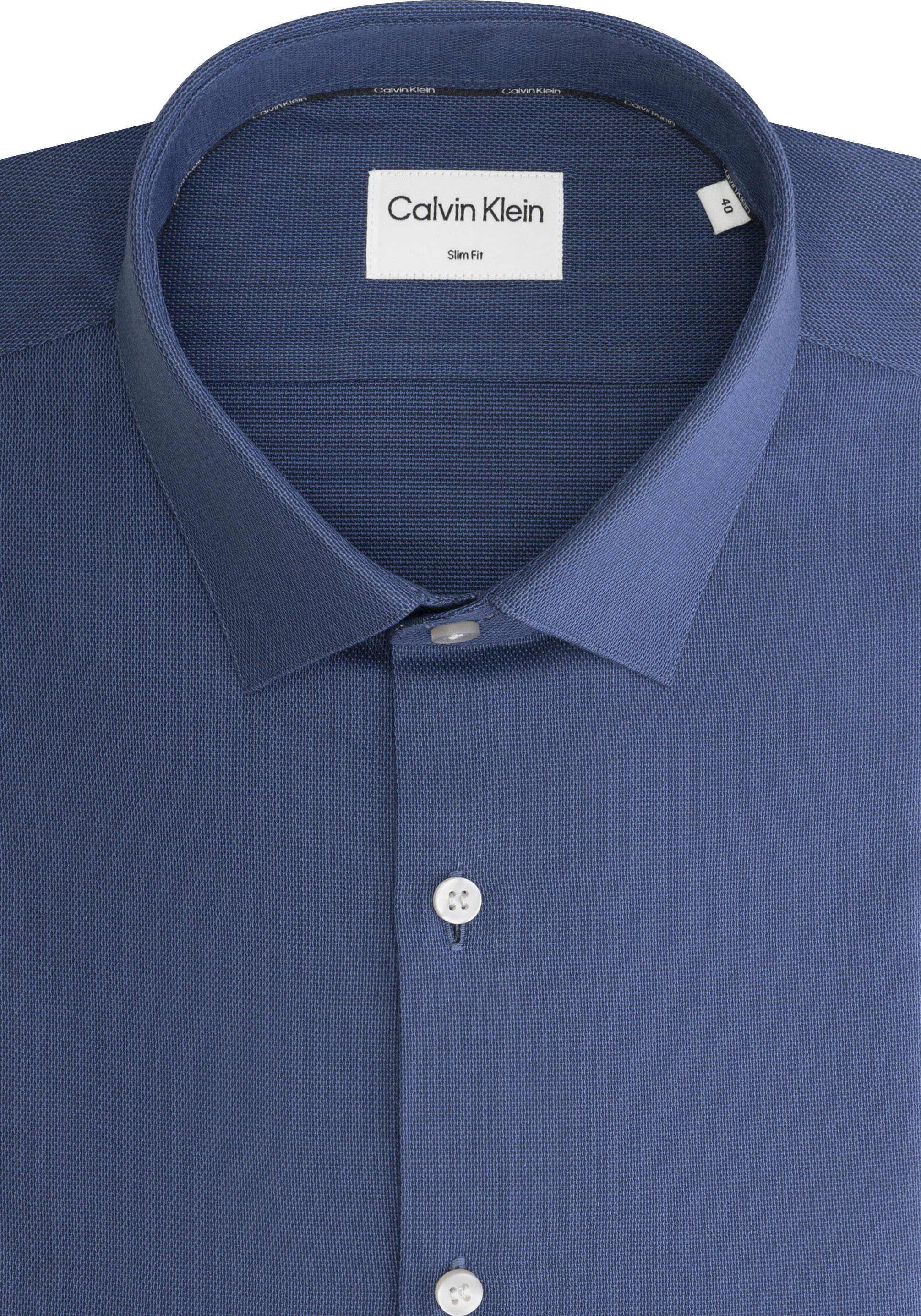 Calvin Klein Kurzarmhemd »TONAL STRUCTURE SLIM SHIRT«