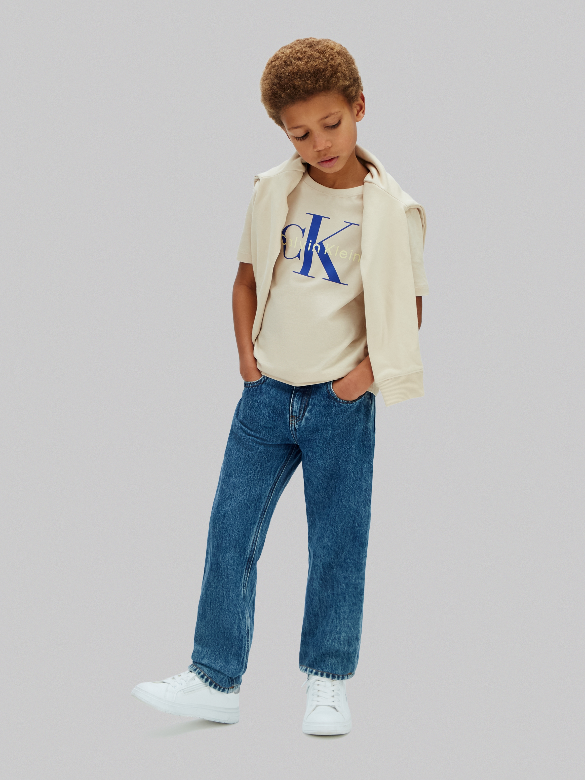 Calvin Klein Jeans T-Shirt »MONO LOGO T-SHIRT« Regular fit für Kinder, mit Logoschriftzug