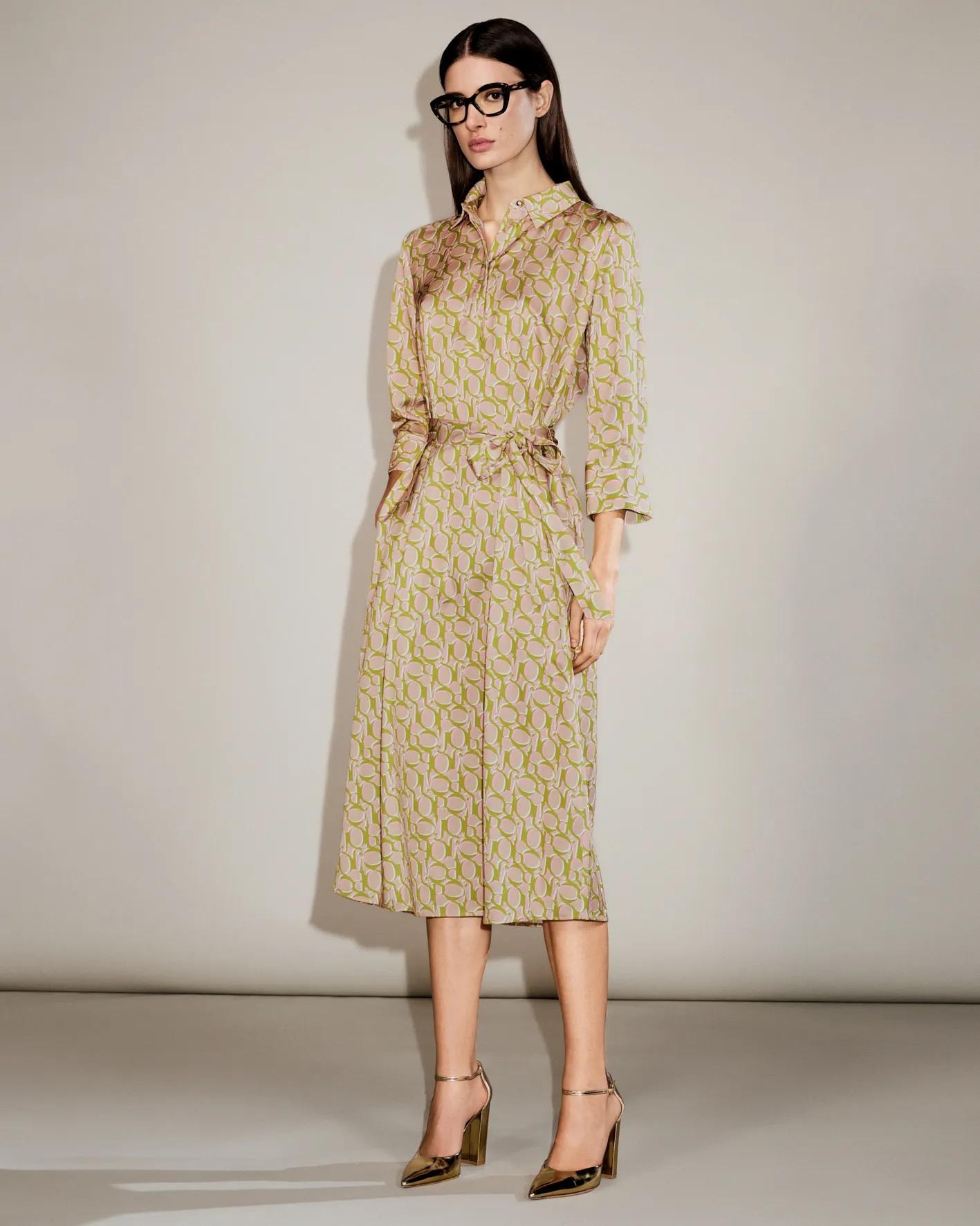 JOOP! Robe midi »Diandra2« Sans poche avec imprimé intégral