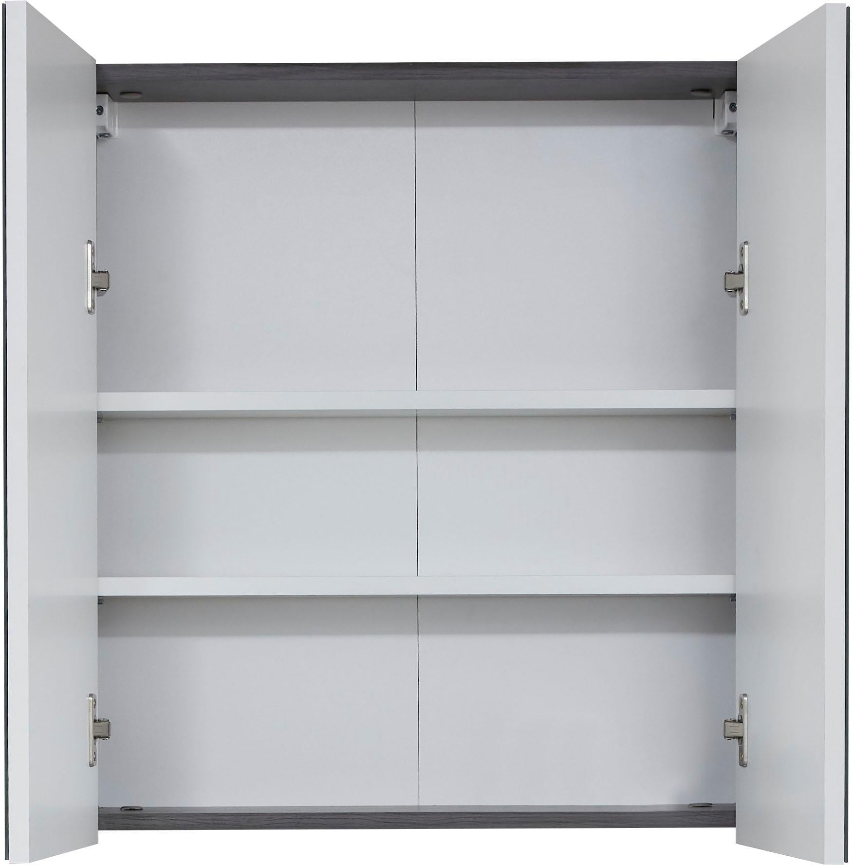 welltime Spiegelschrank »Sovana« Badschrank wahlweise mit oder ohne Beleuchtung - (B/T/H) 60/18/67 cm