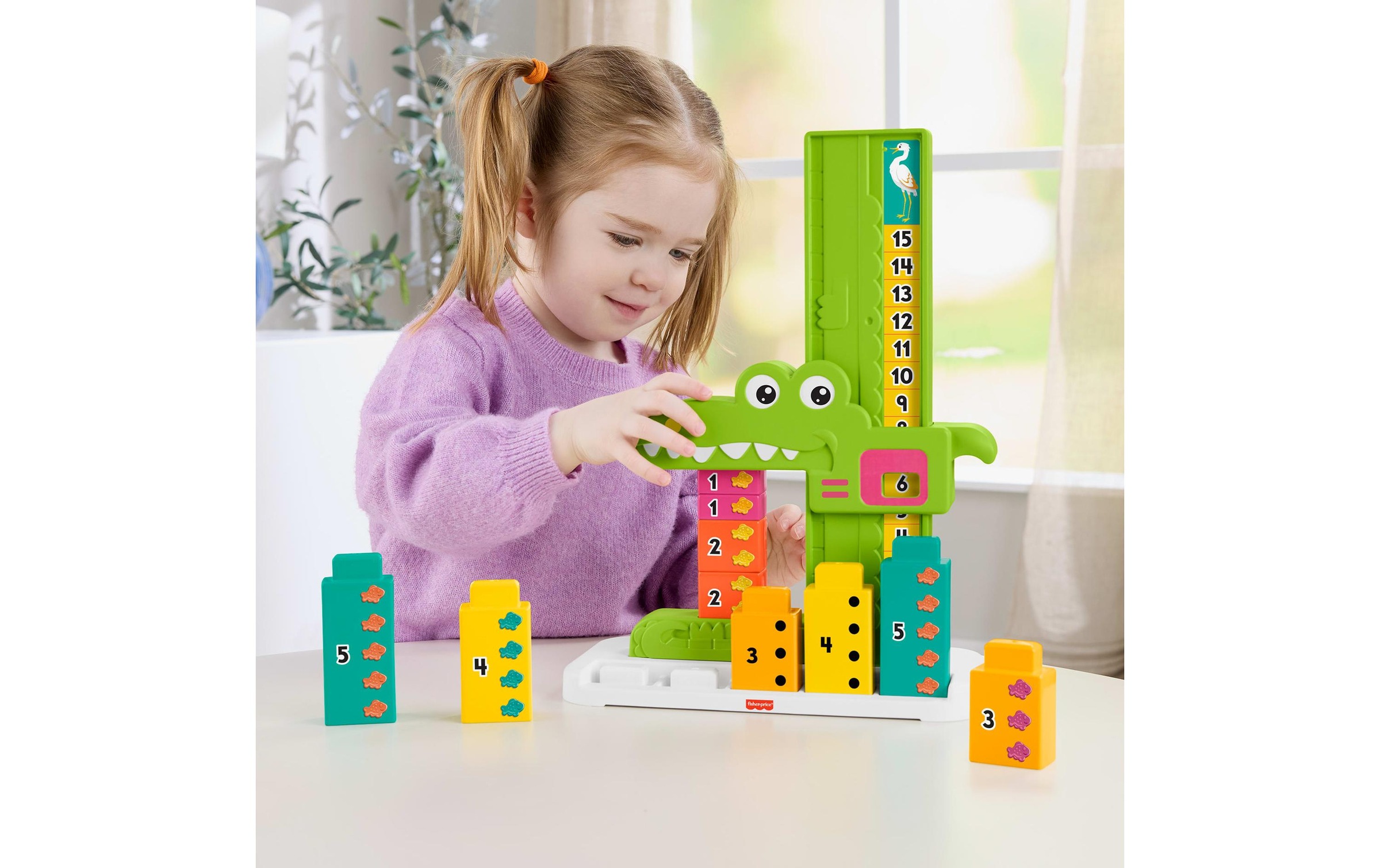 Fisher-Price® Stapelspielzeug »Mein Zahlen-Krokodil«