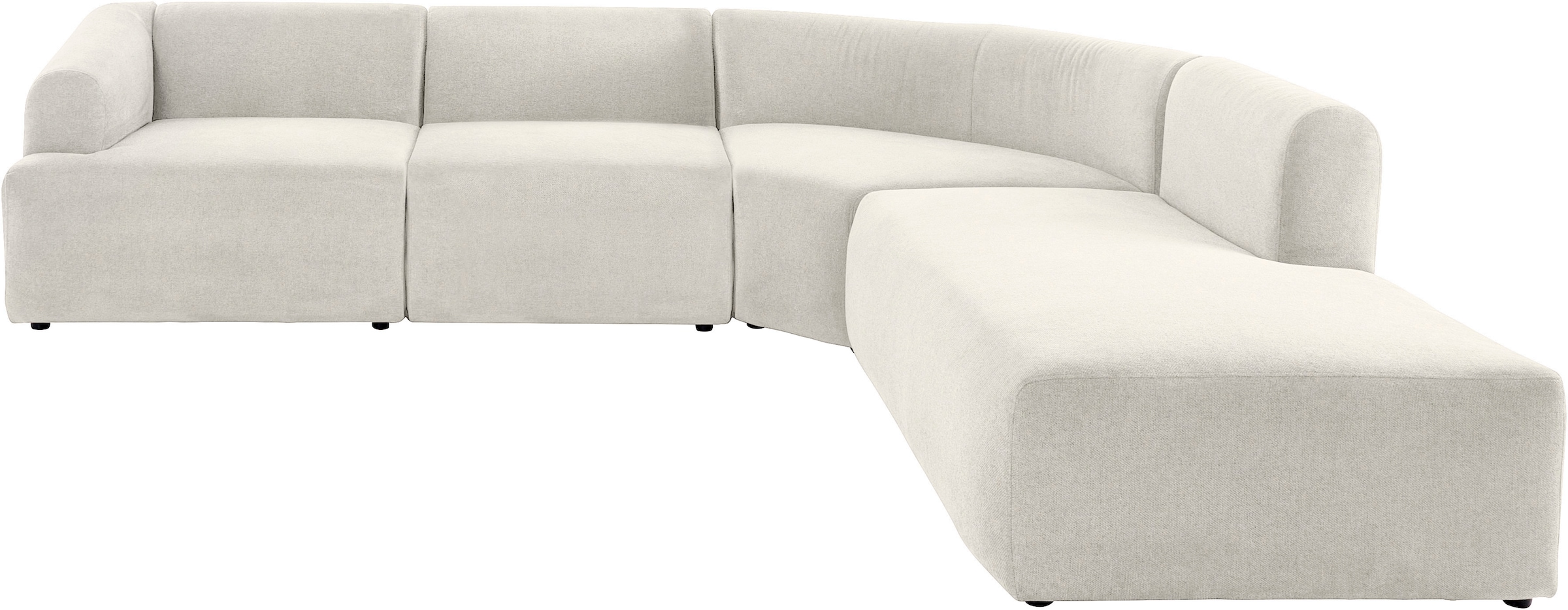 LeGer Home by Lena Gercke Ecksofa »LYZA L-Form links/rechts, Modularsofa "XL", Masse B/T/H: 287/267/74 cm« aus 4 Modulen, zusammen oder einzeln stellbar