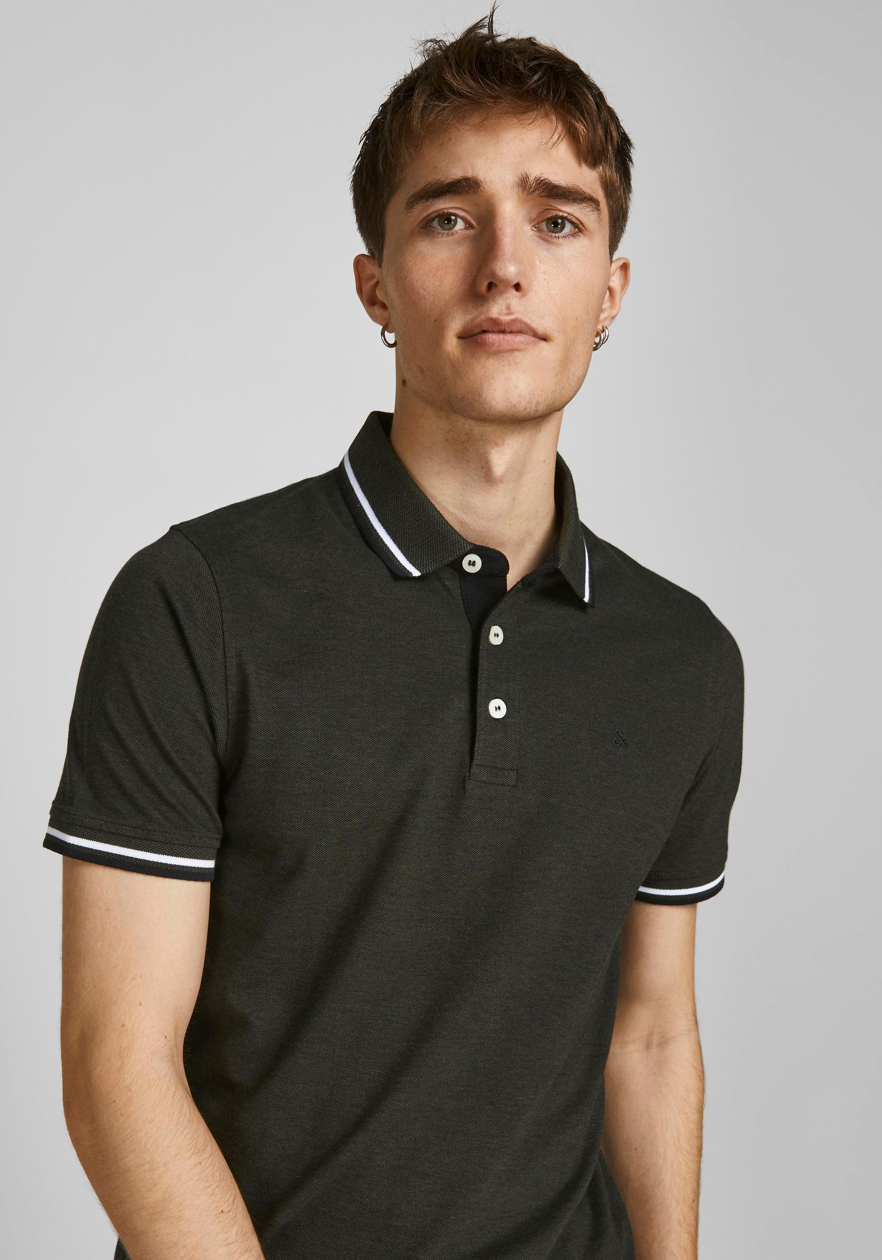 Jack & Jones Poloshirt »JJEPAULOS POLO SS 2PK MP NOOS«, (Packung, 2 tlg., 2er-Pack)