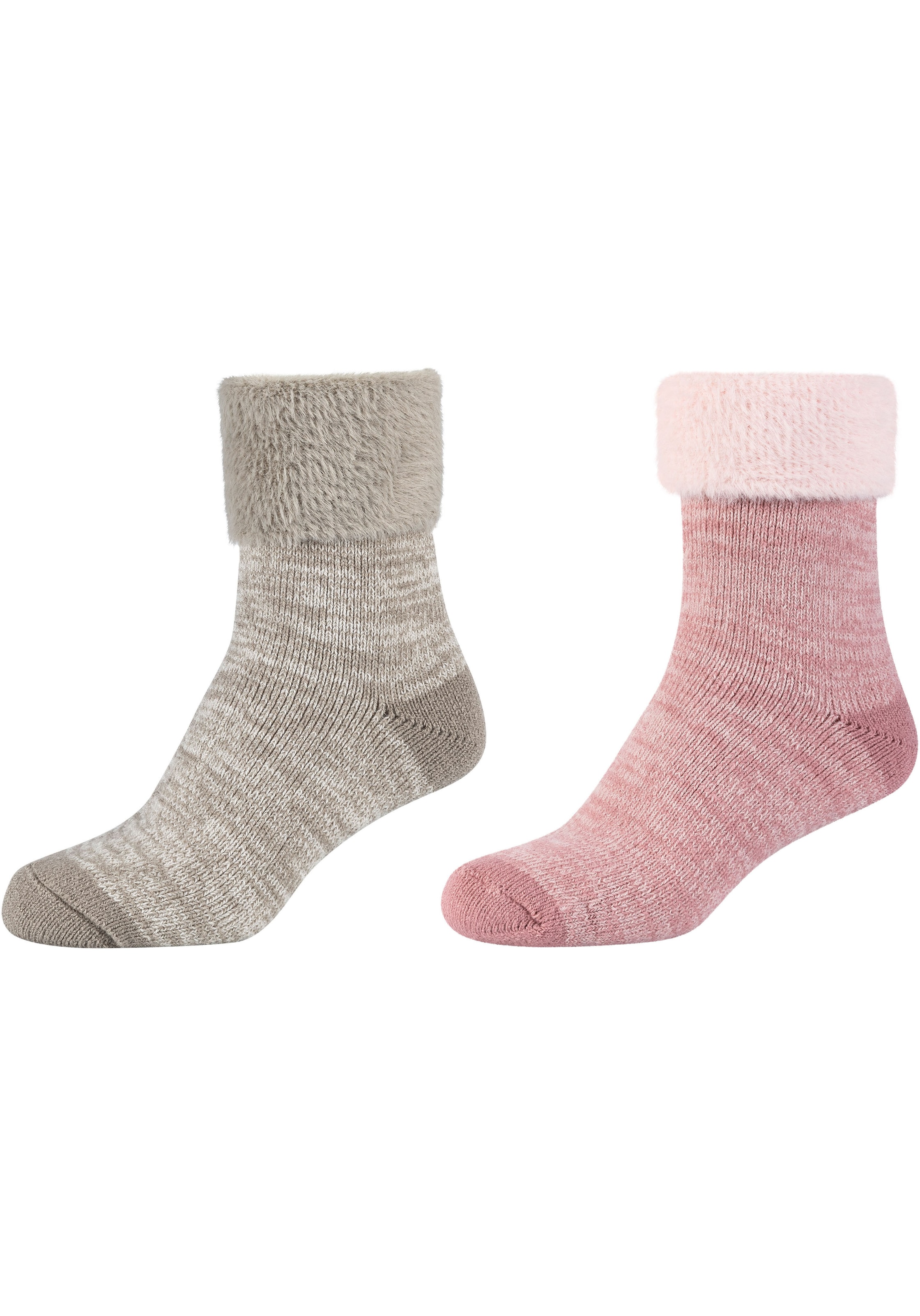 Camano Socken »warm & cozy«, (2er Pack), Mouline Cosy Socks, wärmende Qualität, sanfte...