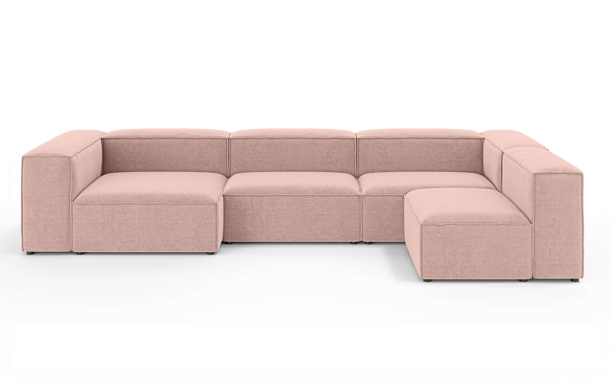 INOSIGN Wohnlandschaft »HAILY U-Form mit Ottomane links/rechts, Masse B/T/H: 360/200/72 cm«, als Modul oder separat verwendbar, für individuelle Zusammenstellung