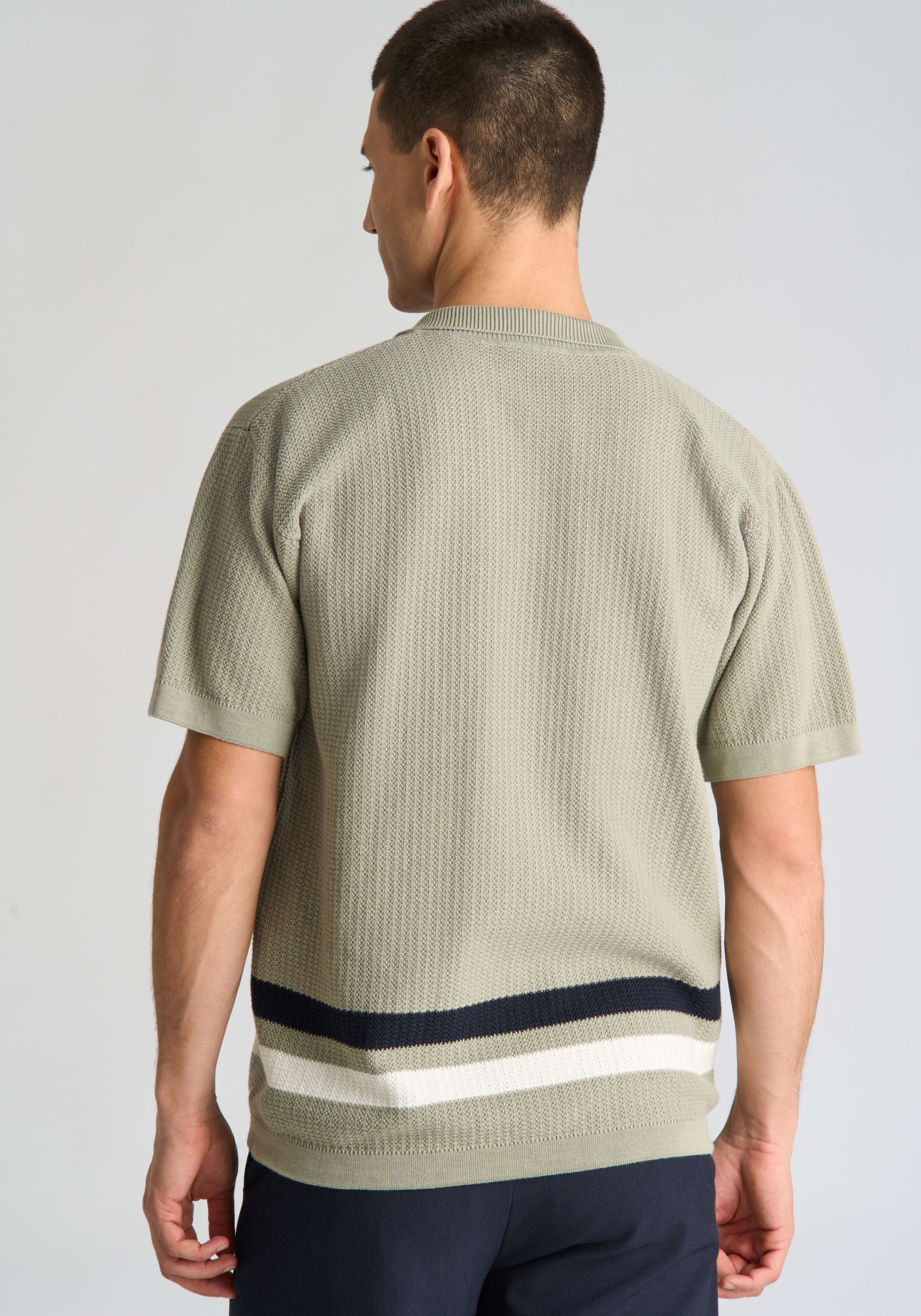 LINDBERGH Veste en tricot cardigan à manches courtes avec motif graphique