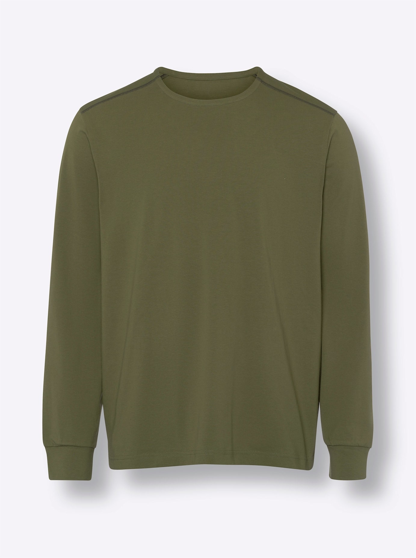 Classic Rundhalsshirt »Langarm-Shirt«, (1 tlg.)