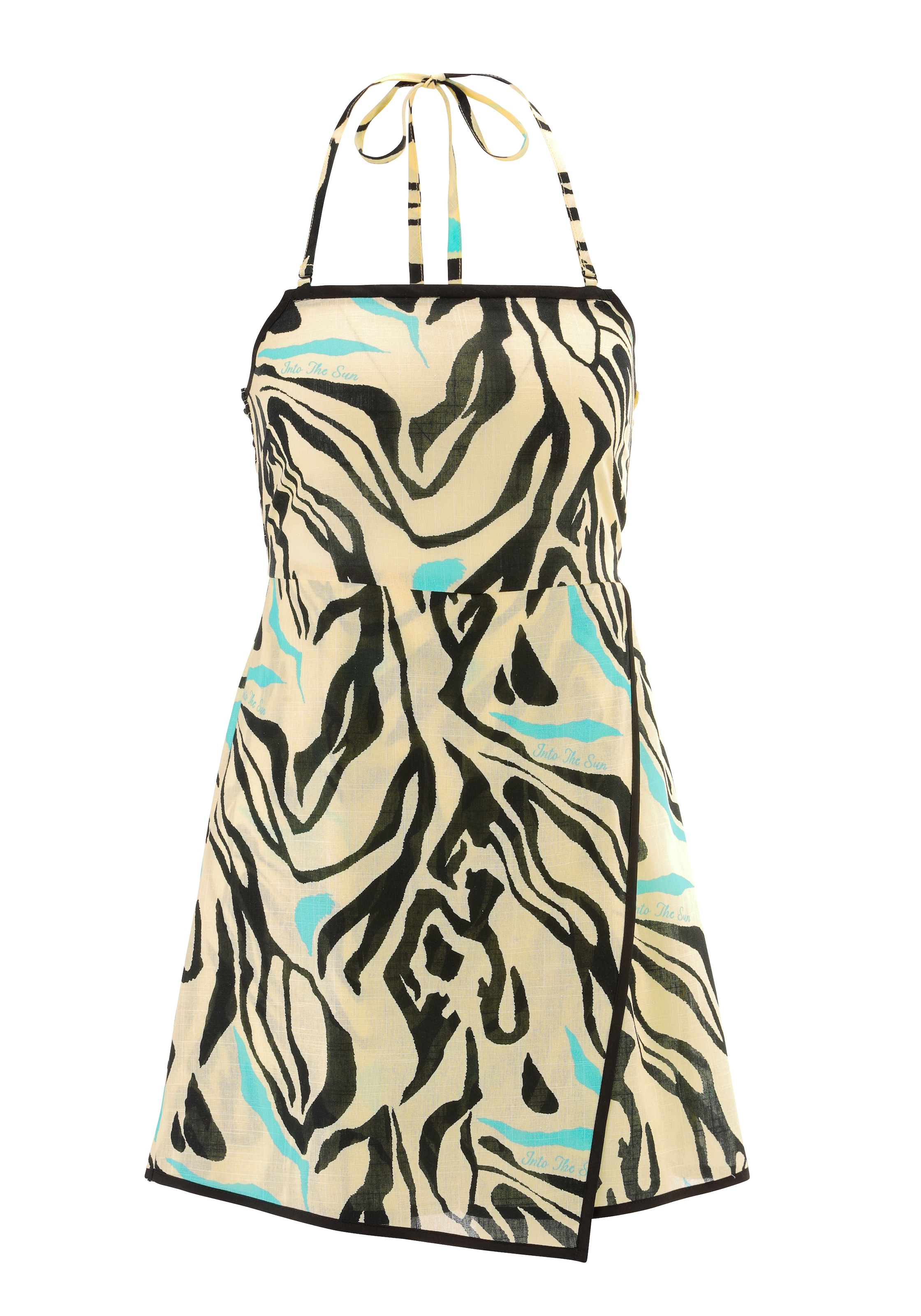 Aniston CASUAL Combinaison mit extravaganten, grafischen Muster und Schriftzug - NEUE KOLLEKTION