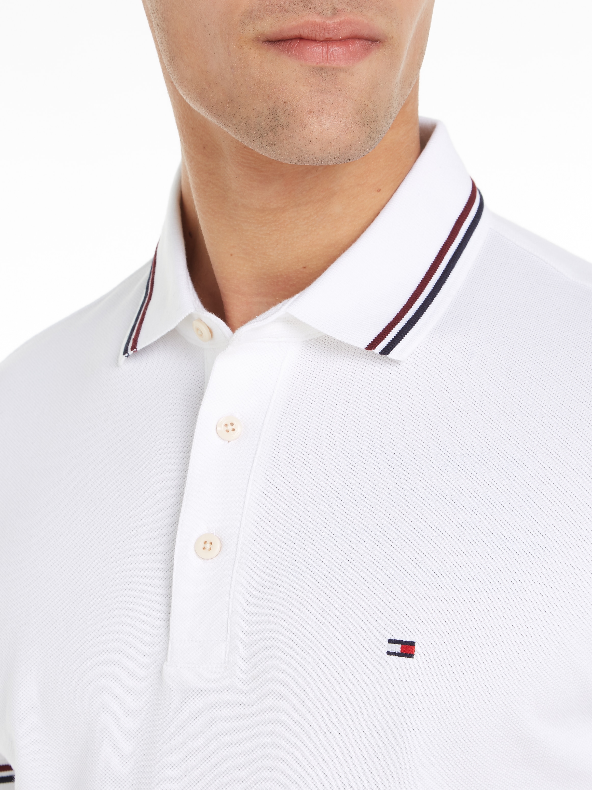 Tommy Hilfiger Poloshirt »TIPPED SLIM FIT POLO«, mit Kontrast-Details