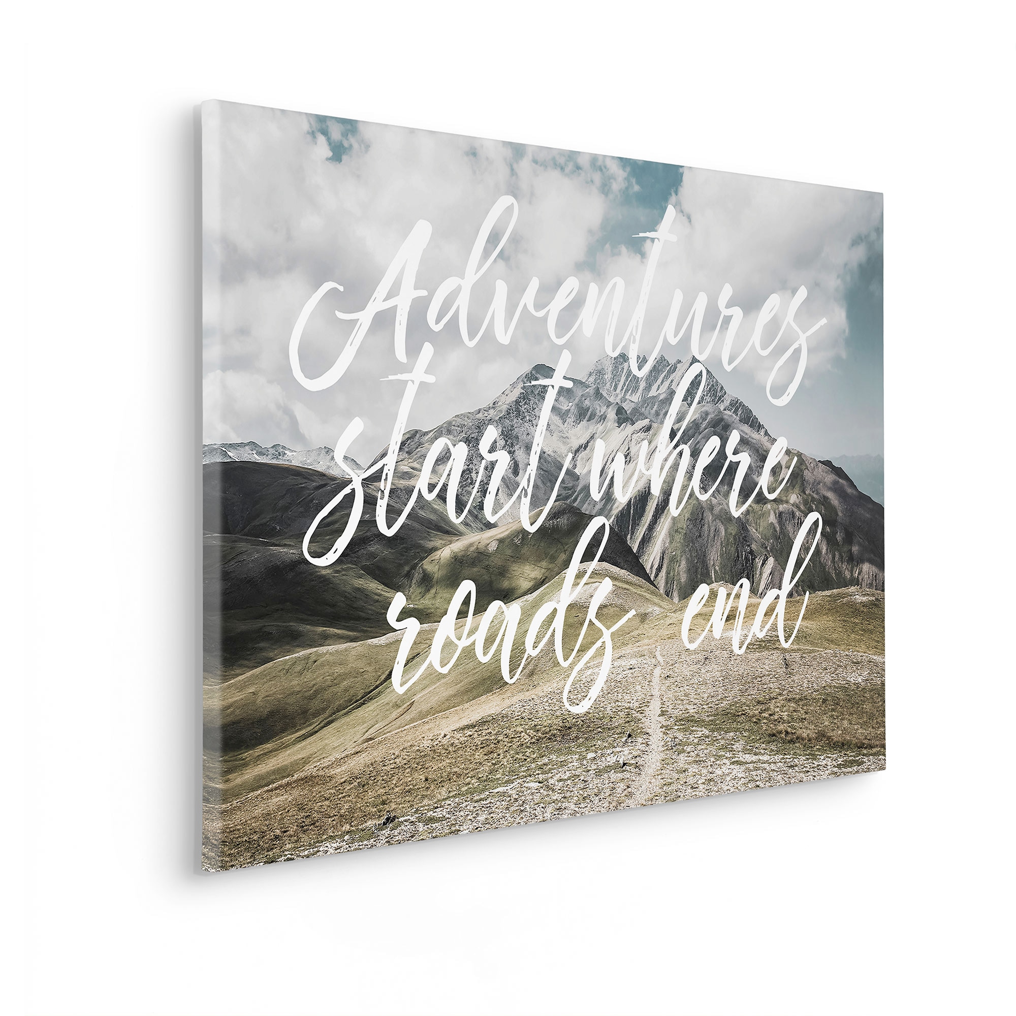 Komar Leinwandbild »Starting Now - Grösse 60 x 90 cm« Natur 1 Stk. tlg. Keilrahmenbild mi Echtholzrahmen