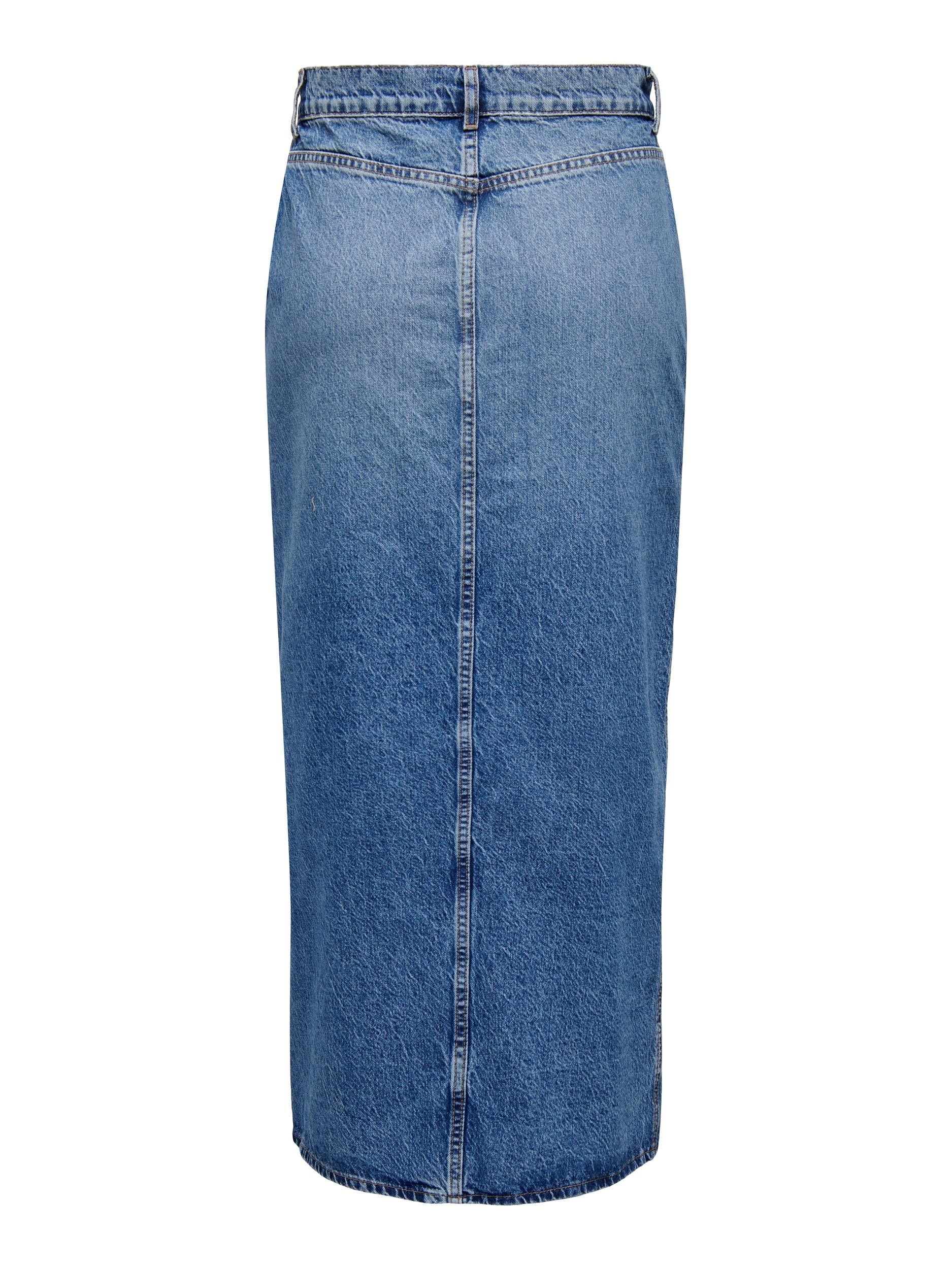 ONLY Jeansrock »ONLCILLA LONG SLIT SKIRT DNM NOOS«