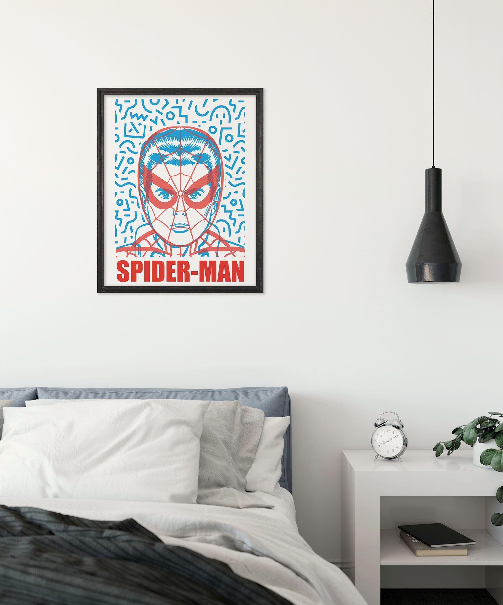 Image of Komar Wandbild "Marvel Spider-Man Face" Disney Set, 1 Stk. tlg. 40 x 50 cm (Breite x Höhe) - Kinderzimmer, Dekoration