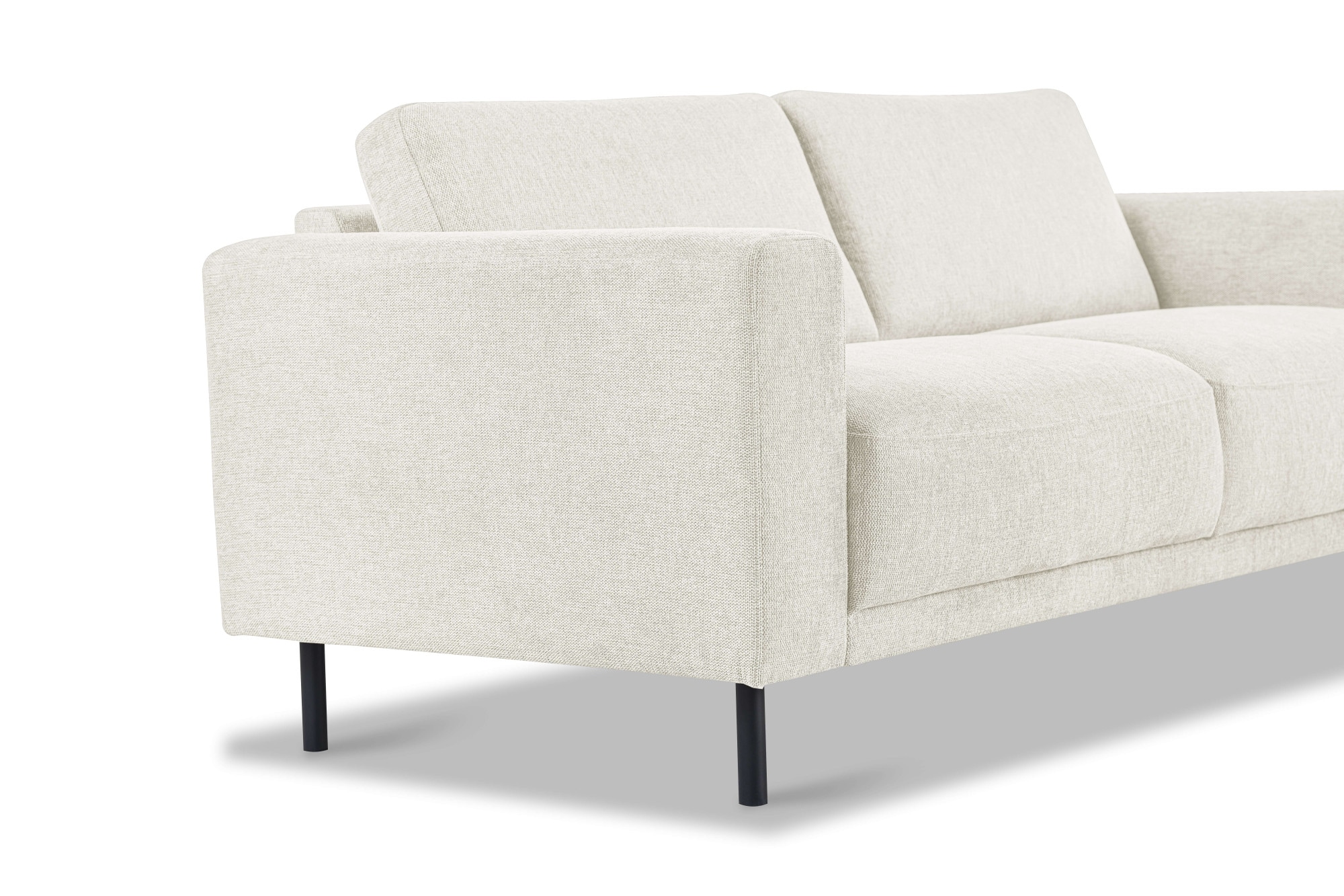 GOODproduct 2,5-Sitzer »Sveeva, Kompaktsofa, B.183 cm, schwarze Metallfüsse« langlebiger Webstoff, mit Wellenunterfederung, viele Farben