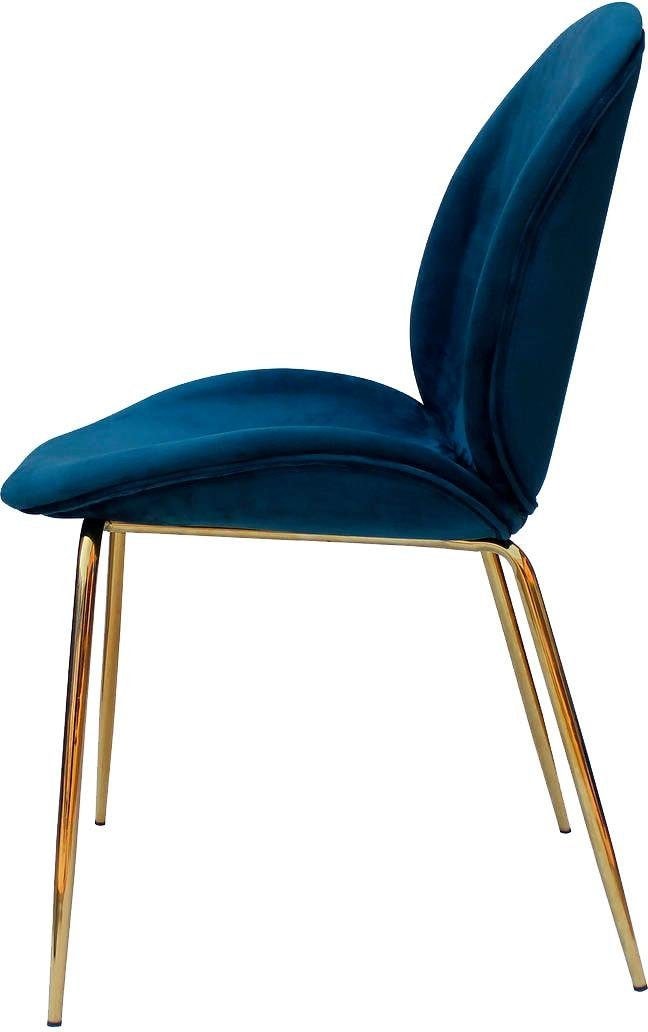 Kayoom Stuhl »Charlize 110 2er-Set, TOPSELLER! Esszimmerstühle,moderne Optik«, (Set), 2 St., Samtstoff, samtweicher Bezug, bequem, zeitlos, moderne Optik