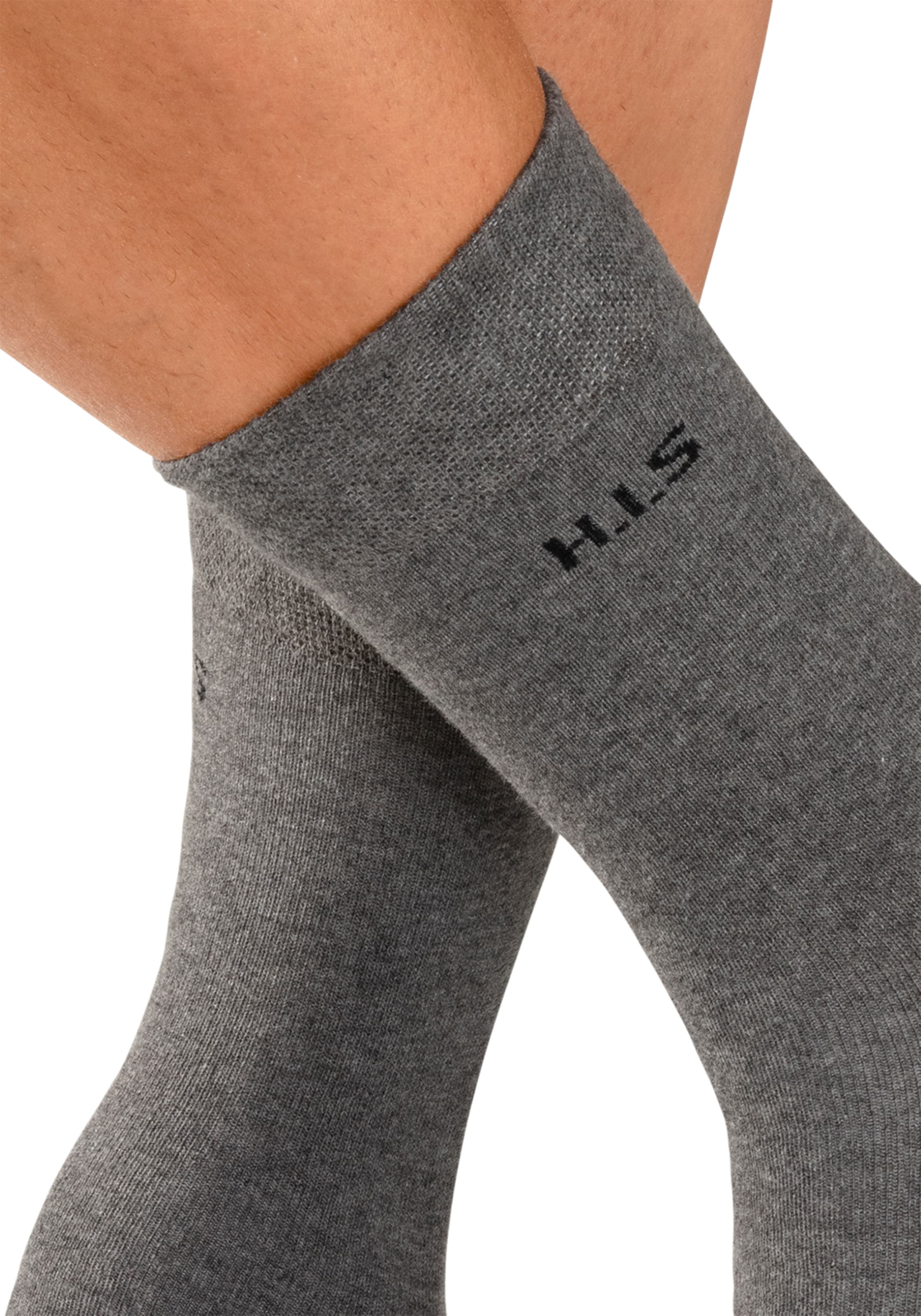 H.I.S Socken, (Packung, 4 Paar), mit druckfreiem Bündchen