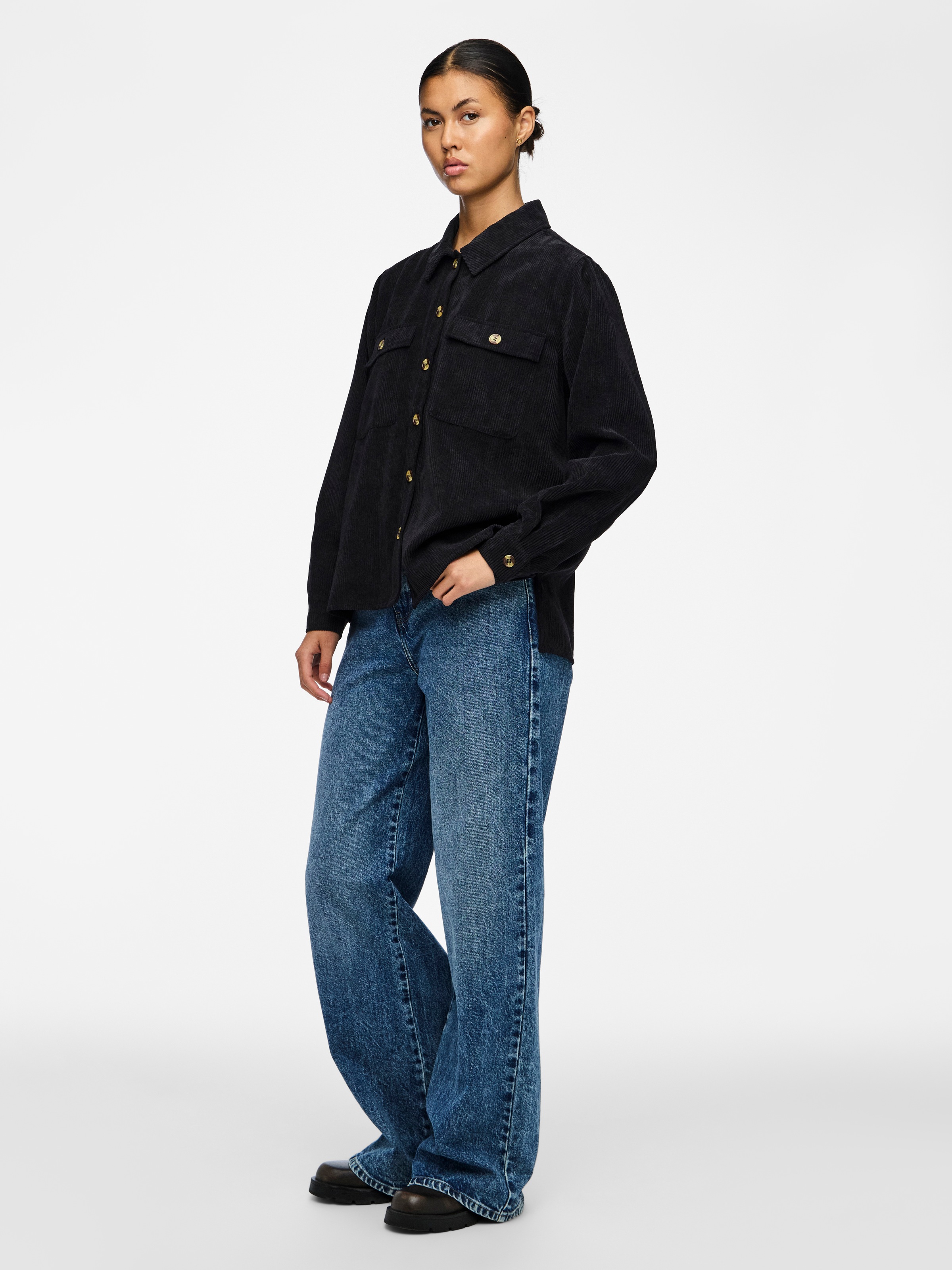 pieces Hemdbluse »PCEFFI LS SHIRT WVN NOOS«