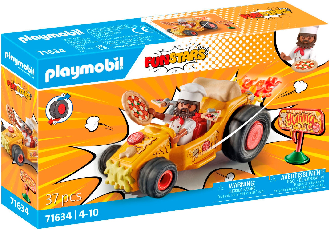 Playmobil® Konstruktions-Spielset »Rasende Pizza (71634), Funstars« Made in Europe