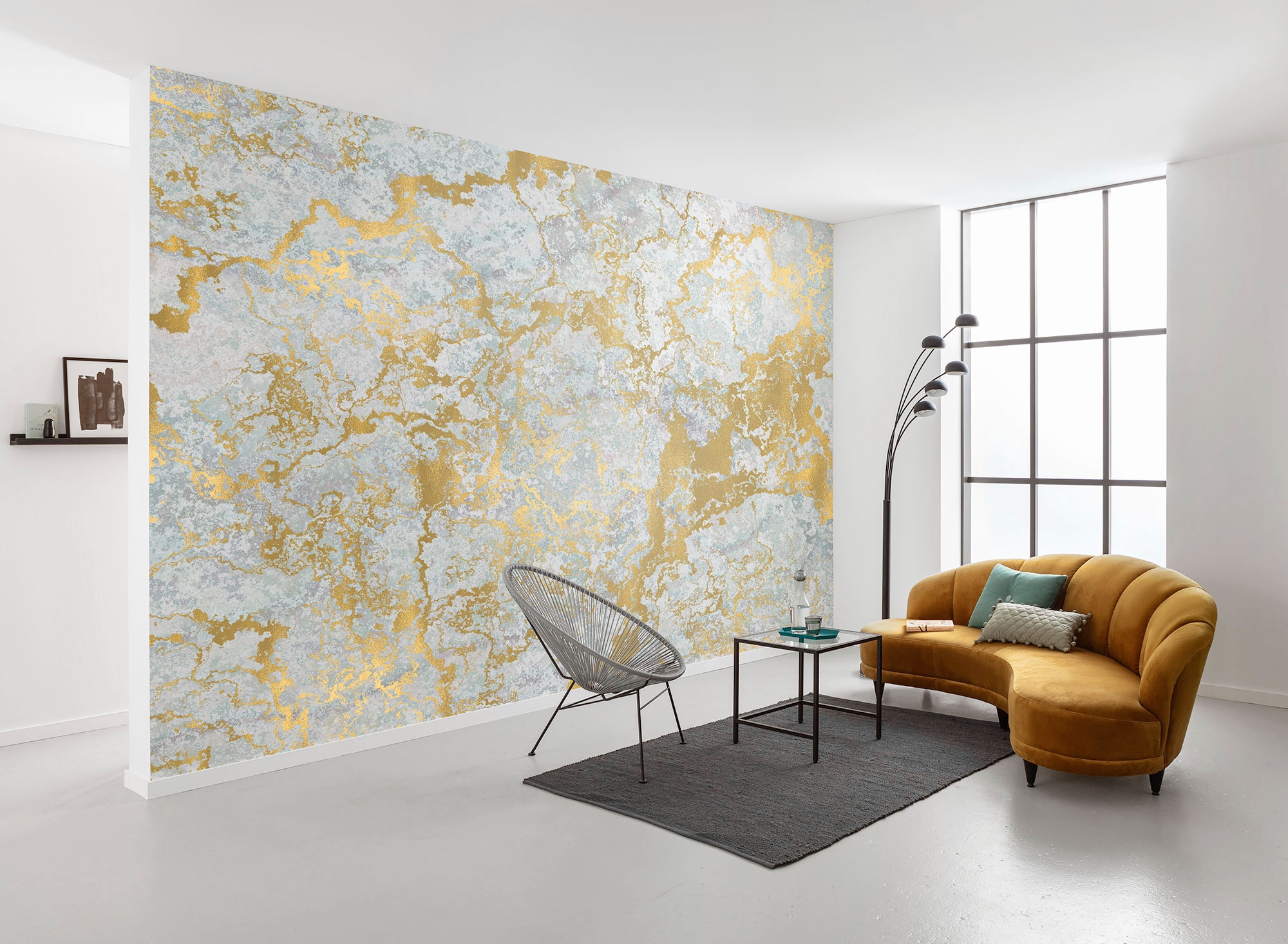 Komar Vliestapete »Digitaldruck Vlies - Marbelous - Grösse 400 x 280 cm«, bedruckt, Wohnzimmer, Schlafzimmer