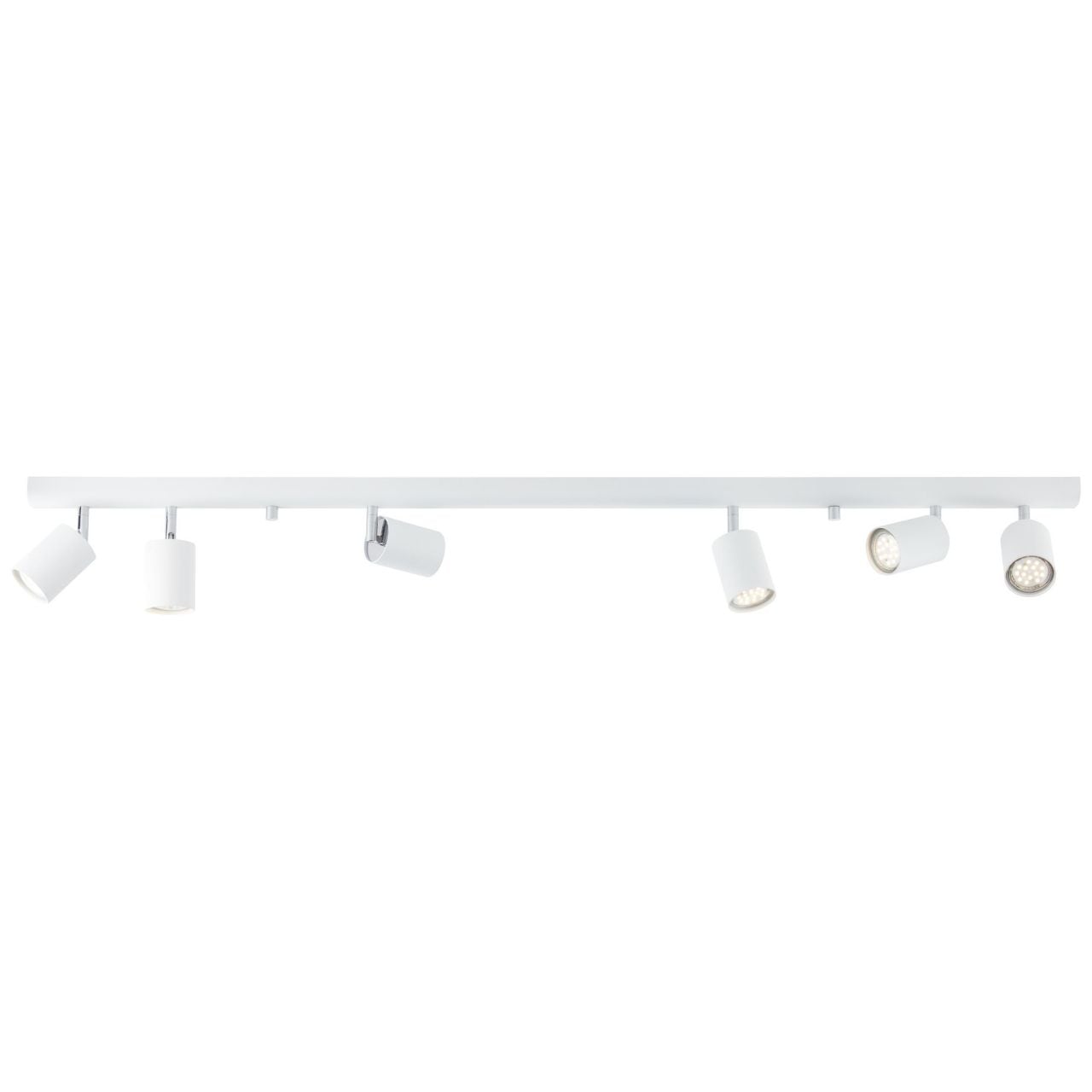 Brilliant Deckenstrahler »Different«, 6 flammig, Leuchtmittel GU10 | ohne Leuchtmittel, Spotbalken 6flg weiss