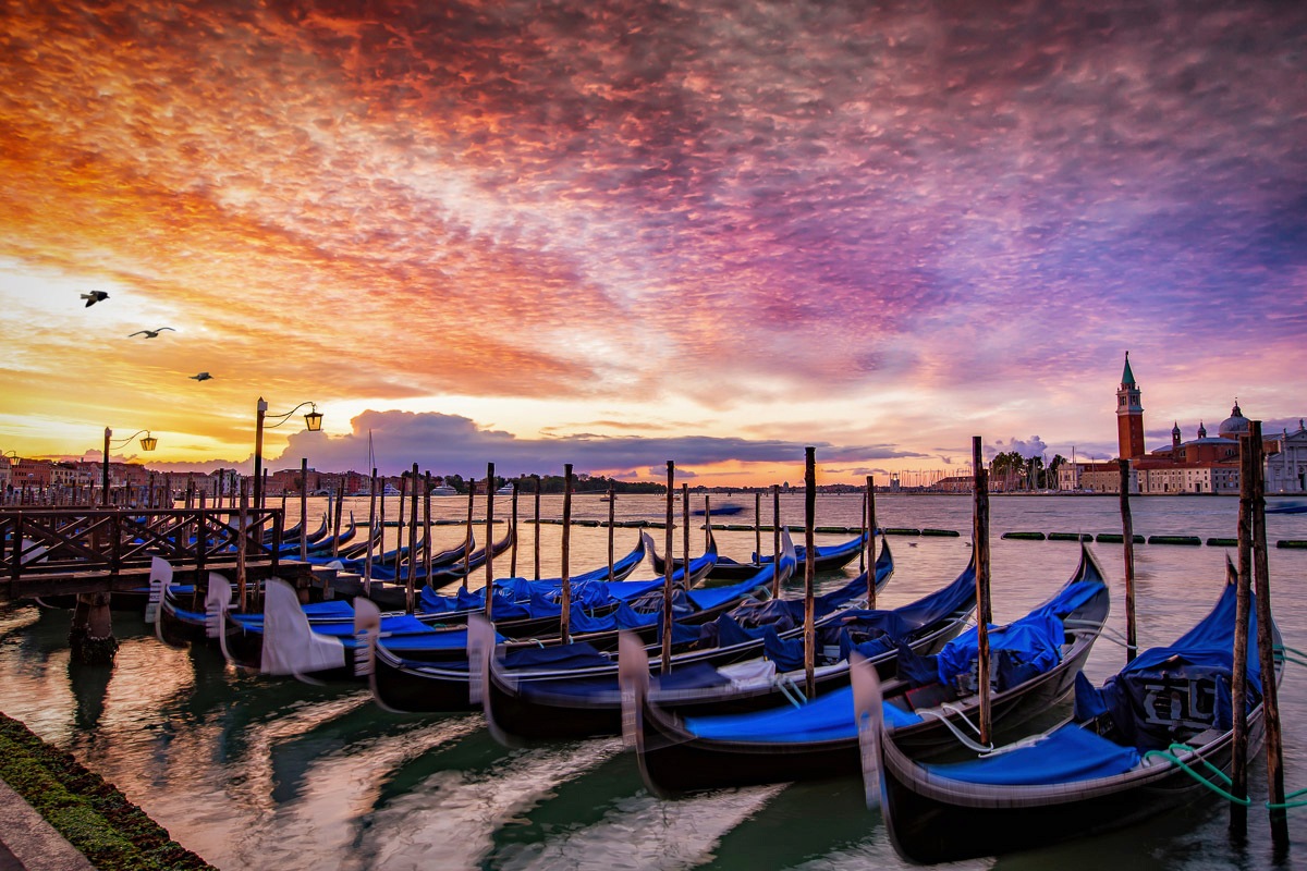 Fototapete »Venedig Boote«