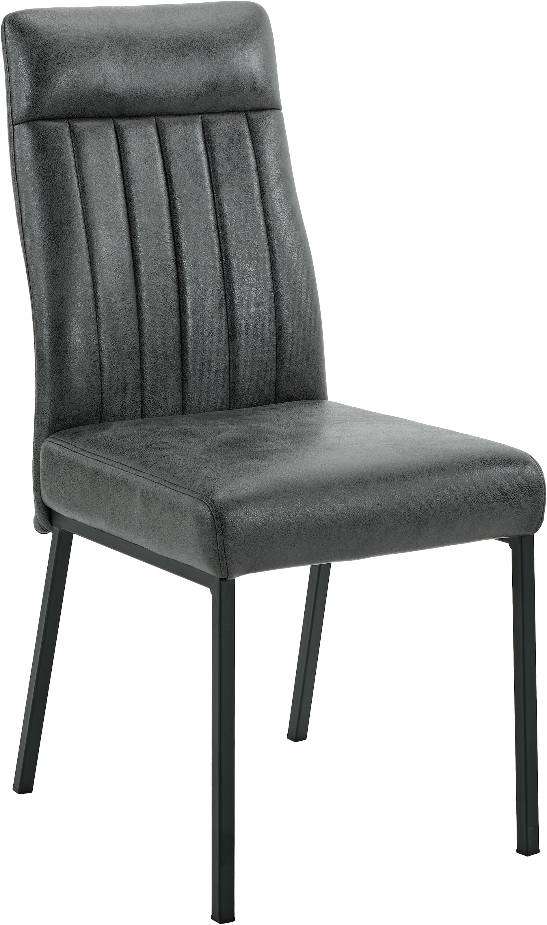 HELA Chaise à 4 pieds »CATANIA« (Ensemble) 1 cuis4-Fuss, Federkorb, Vierkantrohrgestell, 140kg belastbar, Vintage Optik