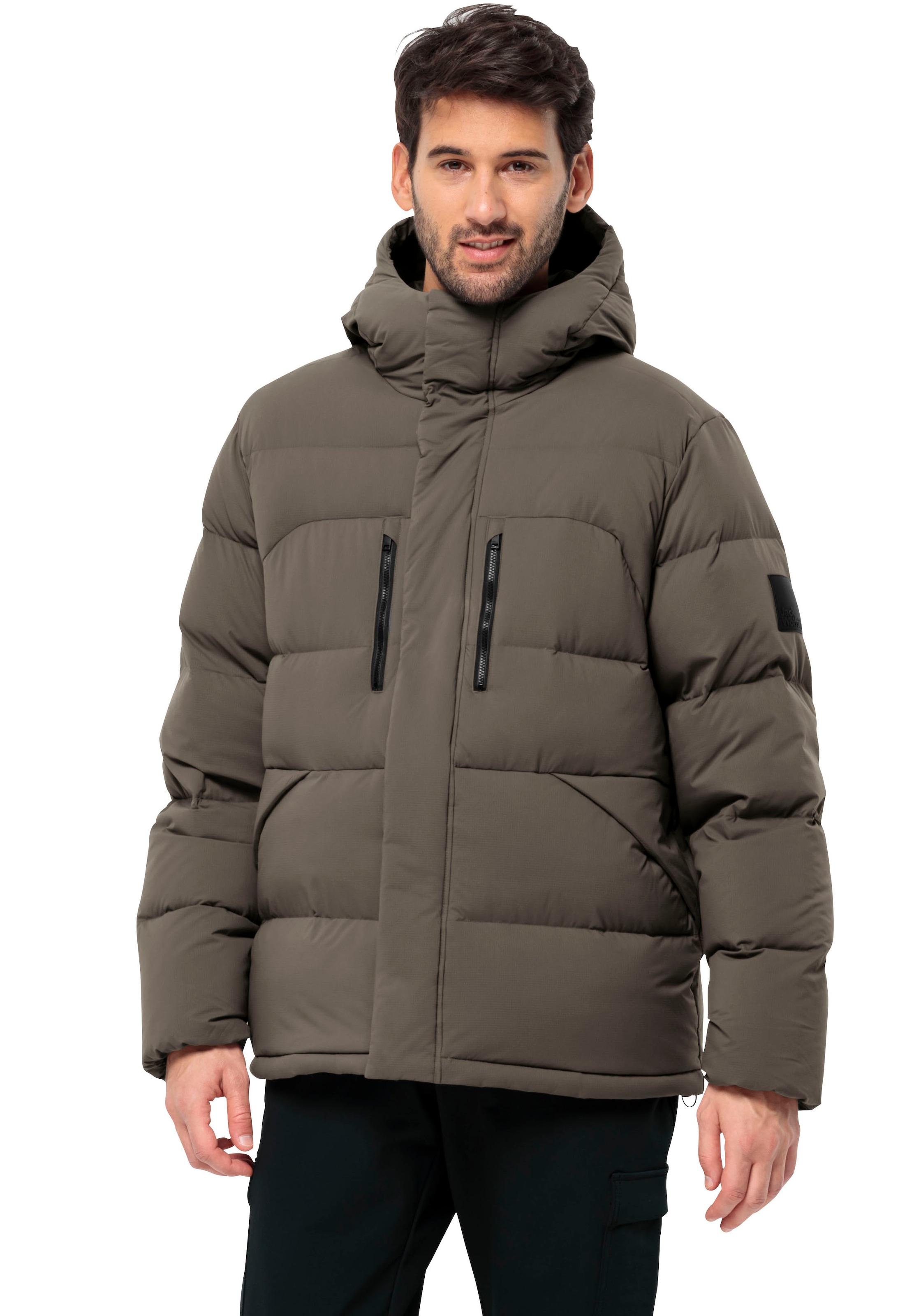 Jack Wolfskin Daunenjacke »ROEMERTOR JKT M«, mit Kapuze, mit Kapuze