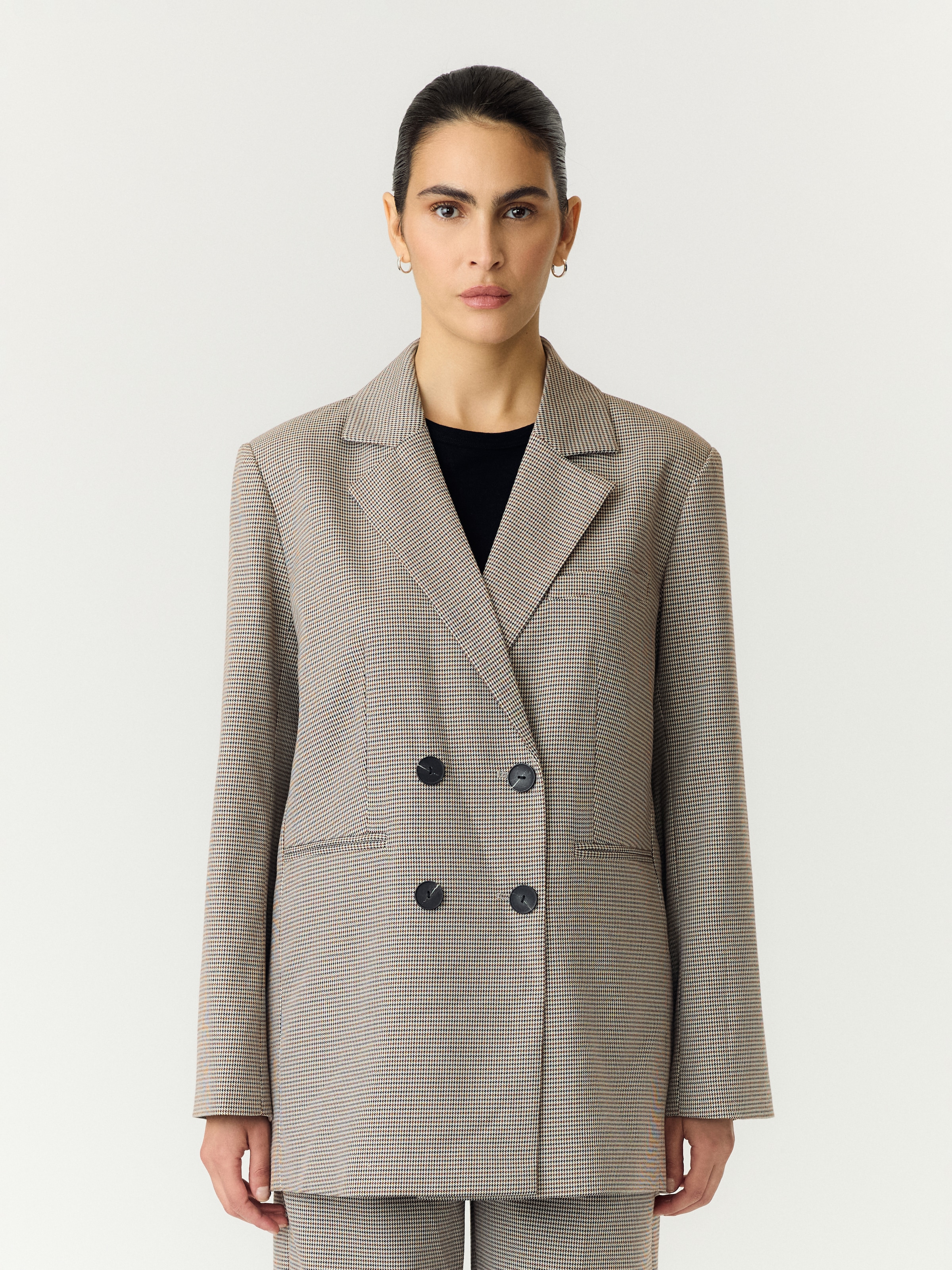 Image of Y.A.S Longblazer "YASCHEKKA LS OVERSIZE BLAZER NOOS" Materialmix, oversize