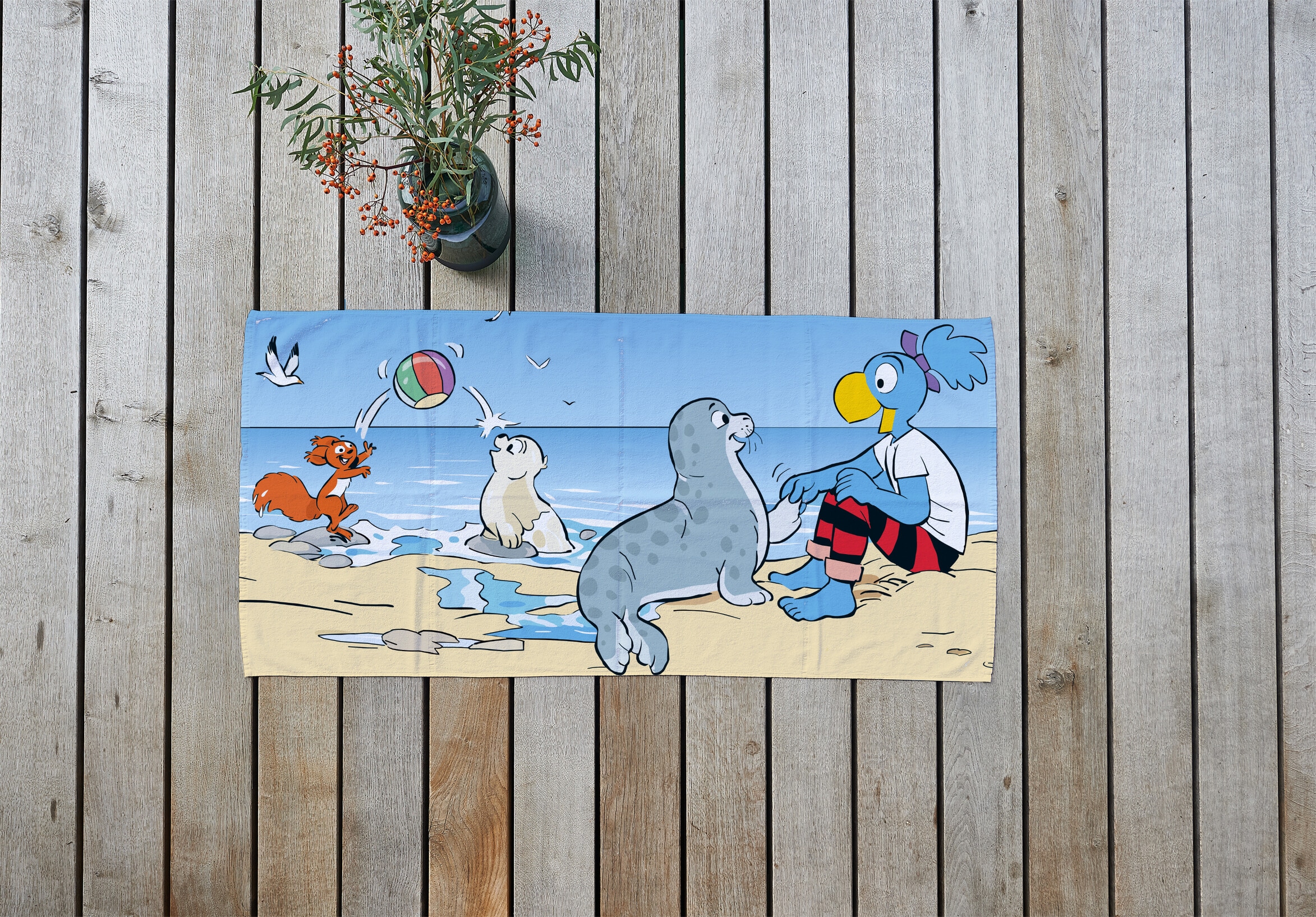 Globi Strandtuch »Globine Strand« 70x140 cm, für Strand und Pool