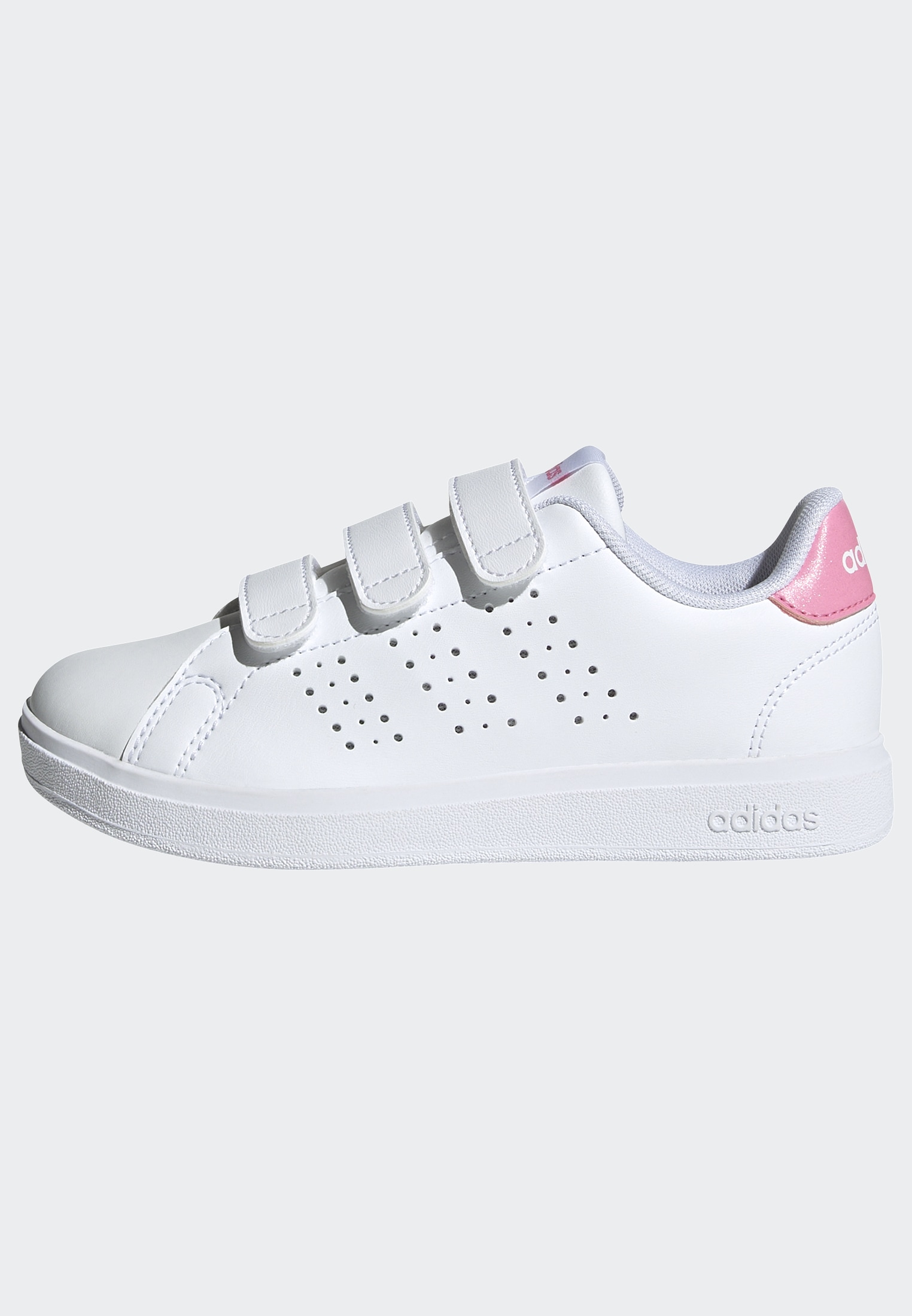 adidas Sportswear Klettschuh »ADVANTAGE BASE 2.0 KIDS«, Design auf den Spuren des adidas Stan Smith