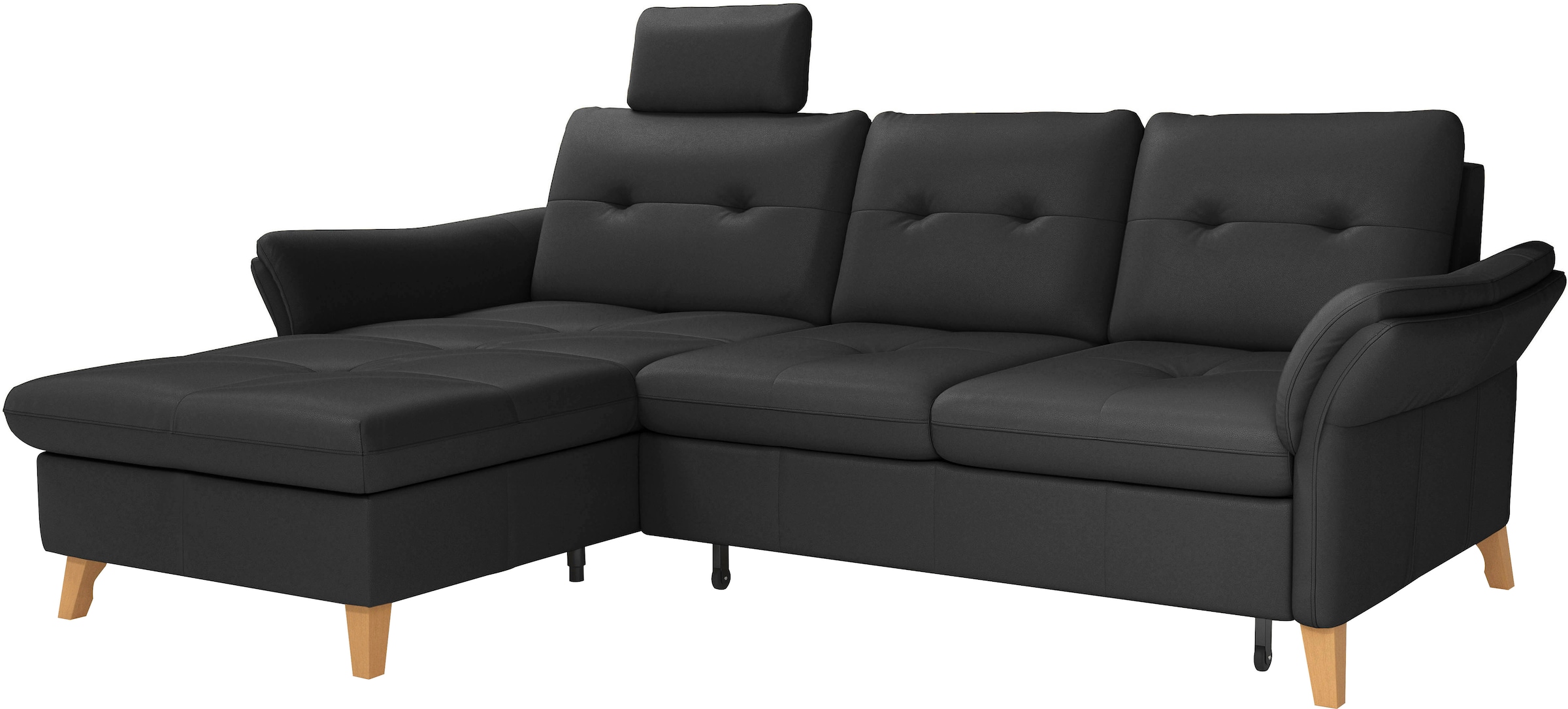 sit&more Ecksofa »Göteborg«, Sitztiefenverstellung und Federkern, wahlweise mit Bettfunktion