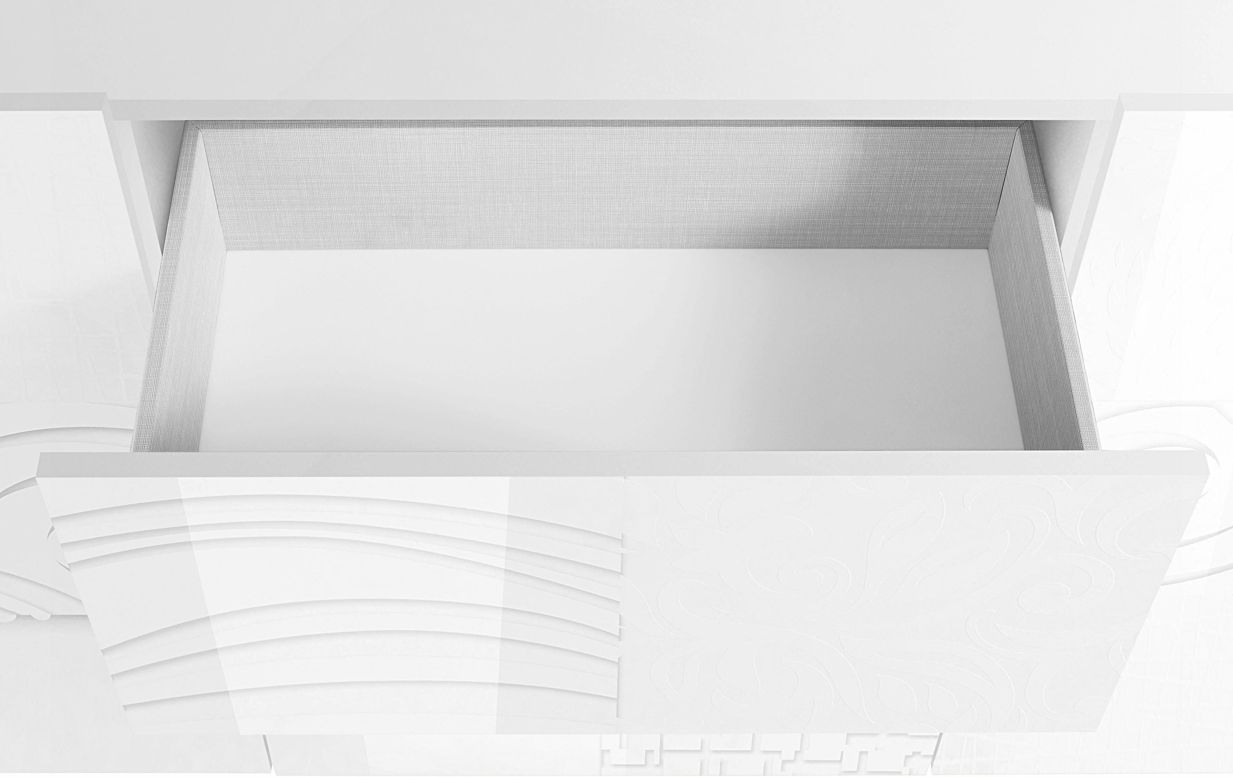 INOSIGN Sideboard »Miro«, Breite 241 cm mit dekorativem Siebdruck