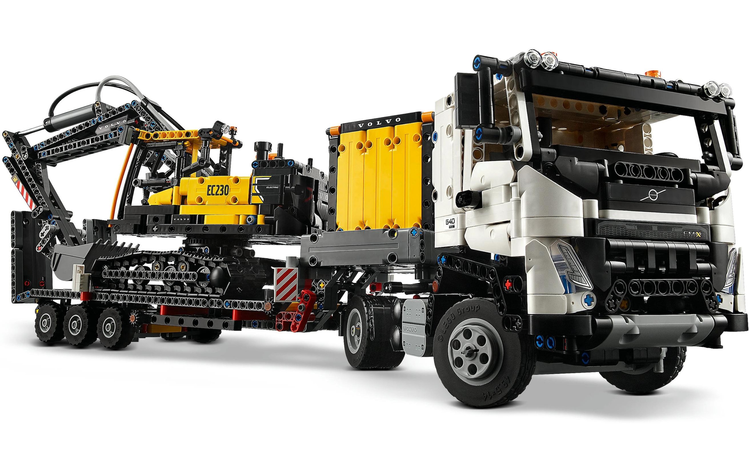 LEGO® Konstruktionsspielsteine »Technic Volvo FMX LKW mit EC230 Electric Raupenbagger 42175«, (2274 St.)